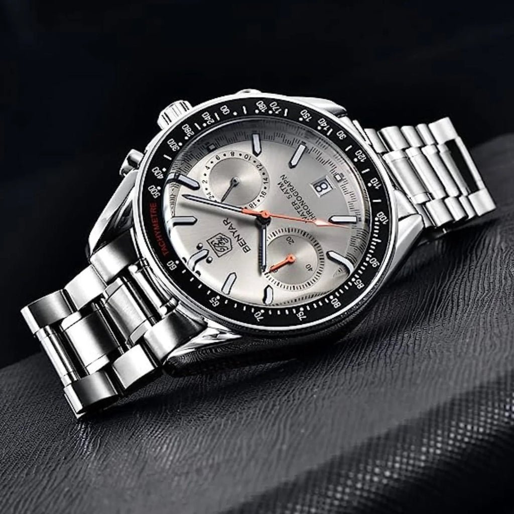 Benyar Latest BY-5194 Luxury Men Watches Waterproof Fashion Watch - White - DREAM WATCHES