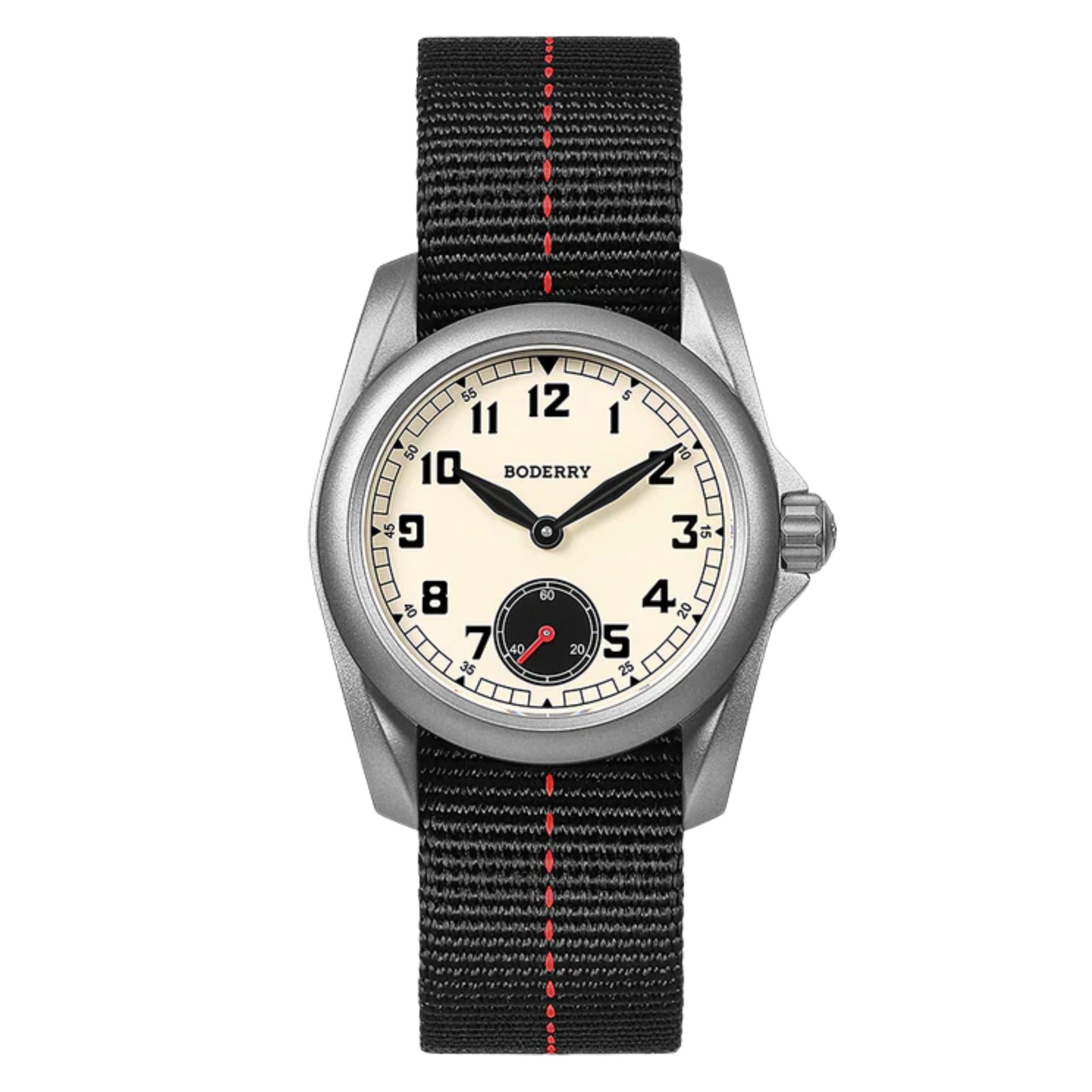 VOYAGER S72 – 72-Hour Power Reserve Titanium Automatic Field Watch, 100M Water Resistant | Cream