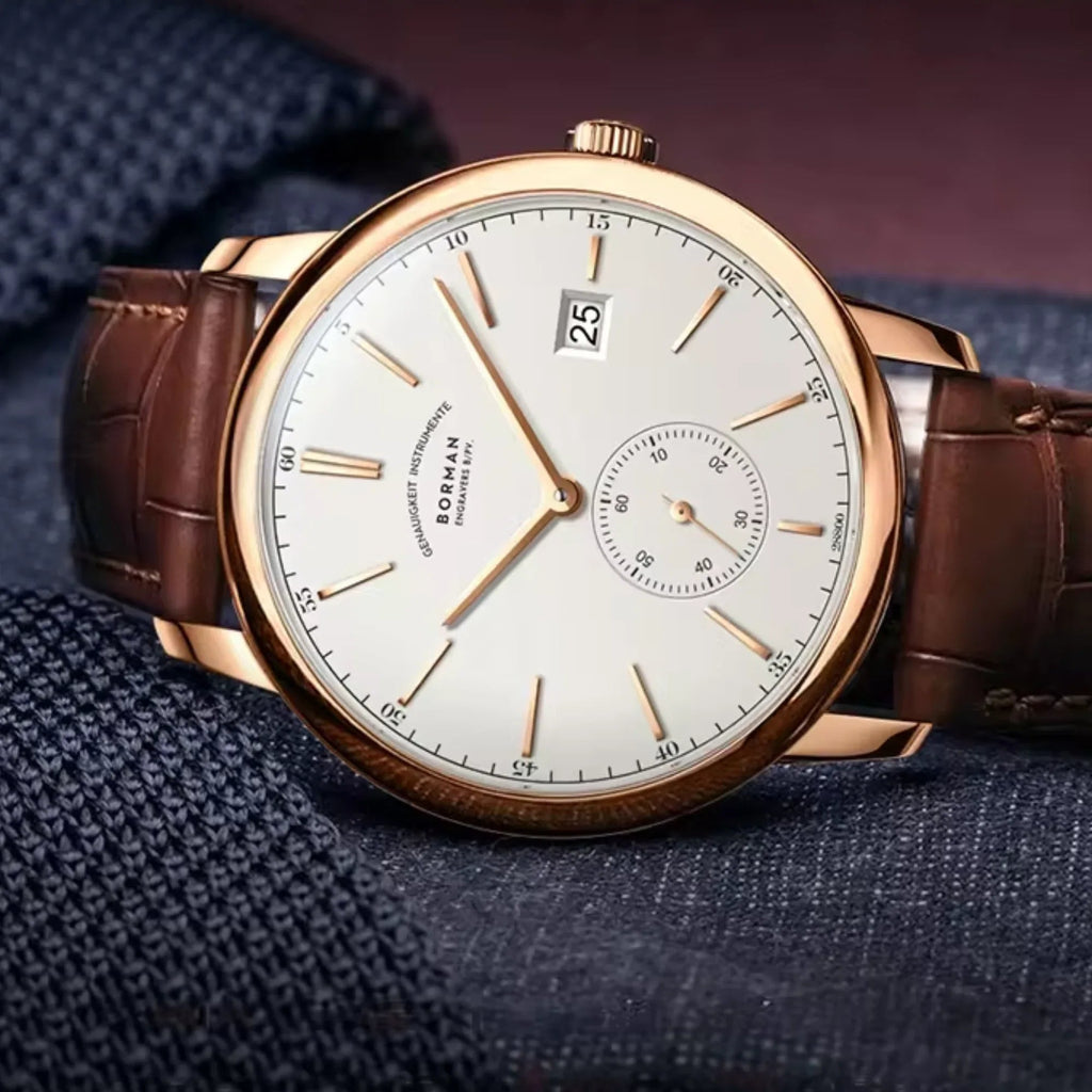 Borman Elegant mens Automatic Wrist Watch with Small Seconds - BM3817 - DREAM WATCHES