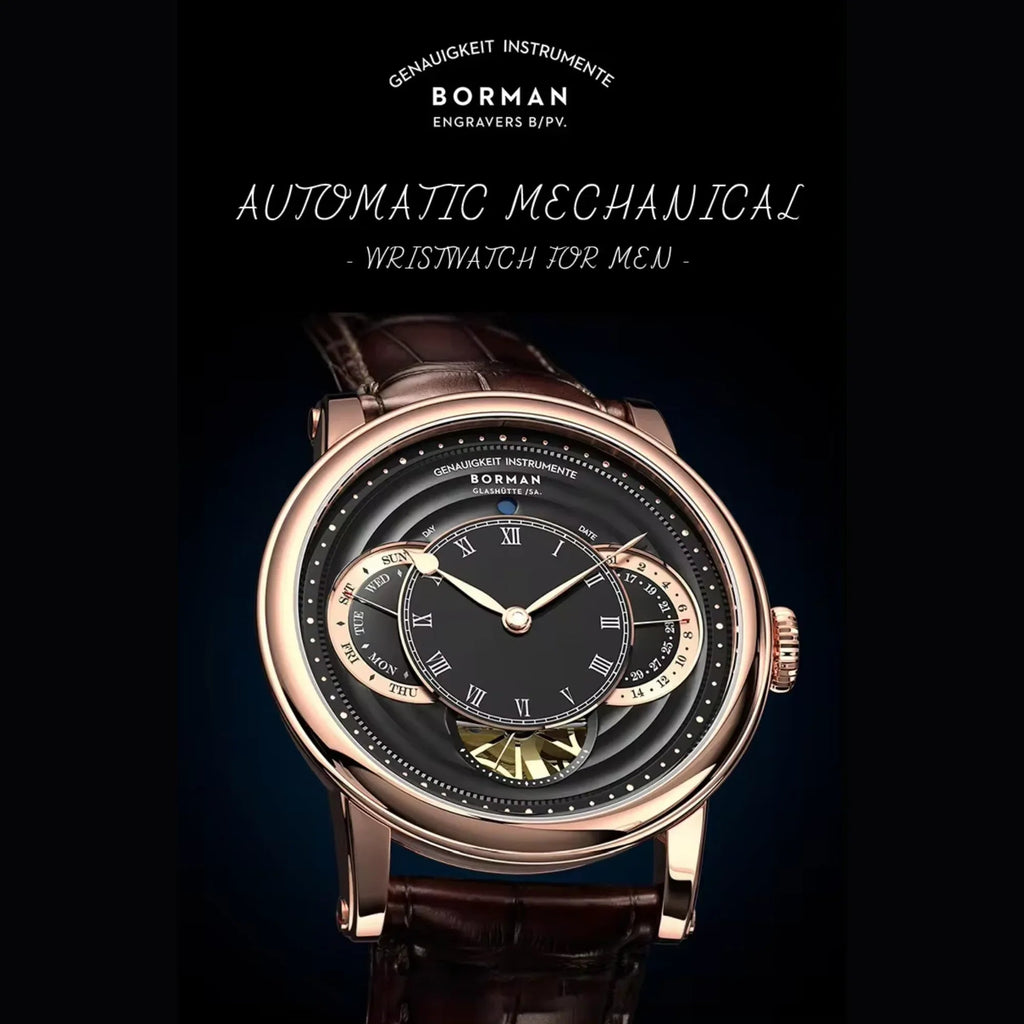 BORMAN Mechanical Watches Waterproof Wrist Watch Automatic For Men Stainless Steel - BM3739 - DREAM WATCHES