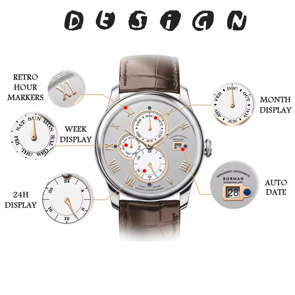 BORMAN New design Watches High Quality Men Designer Watch - BM18011 - DREAM WATCHES