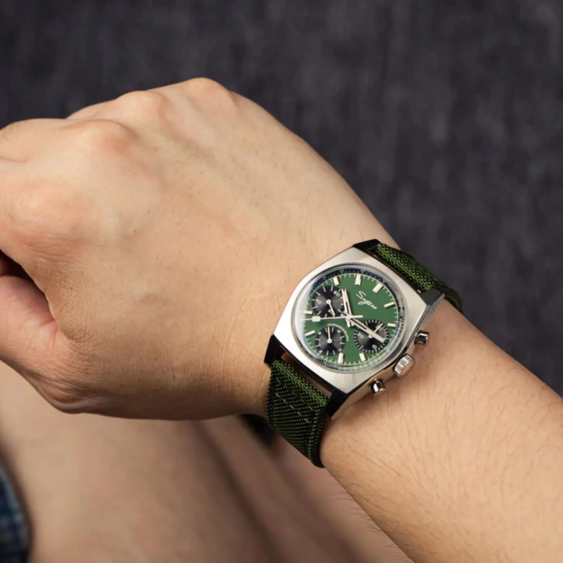 Chrono Heritage S419 Chronograph Green Dial - DREAM WATCHES