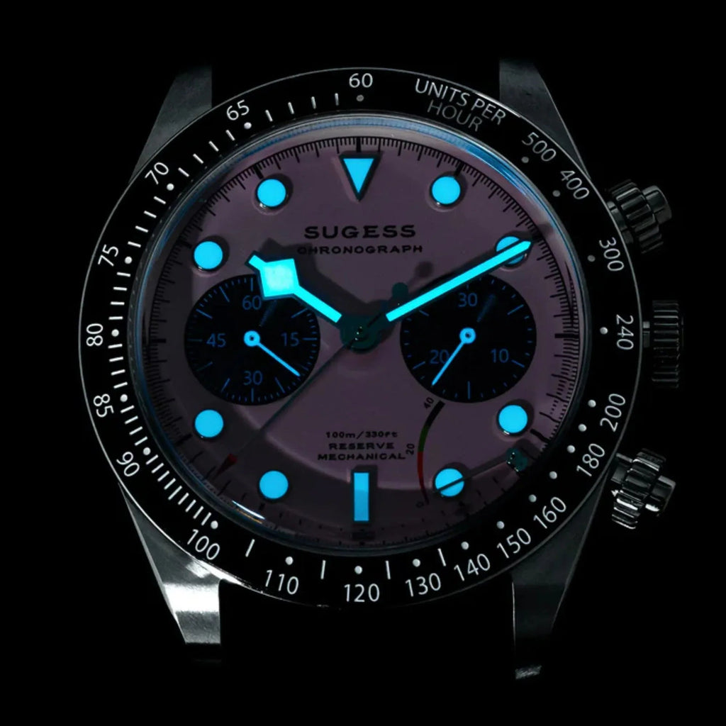 Chrono Heritage S457 Chronograph Power Reserve Light Blue Panda Dial - DREAM WATCHES
