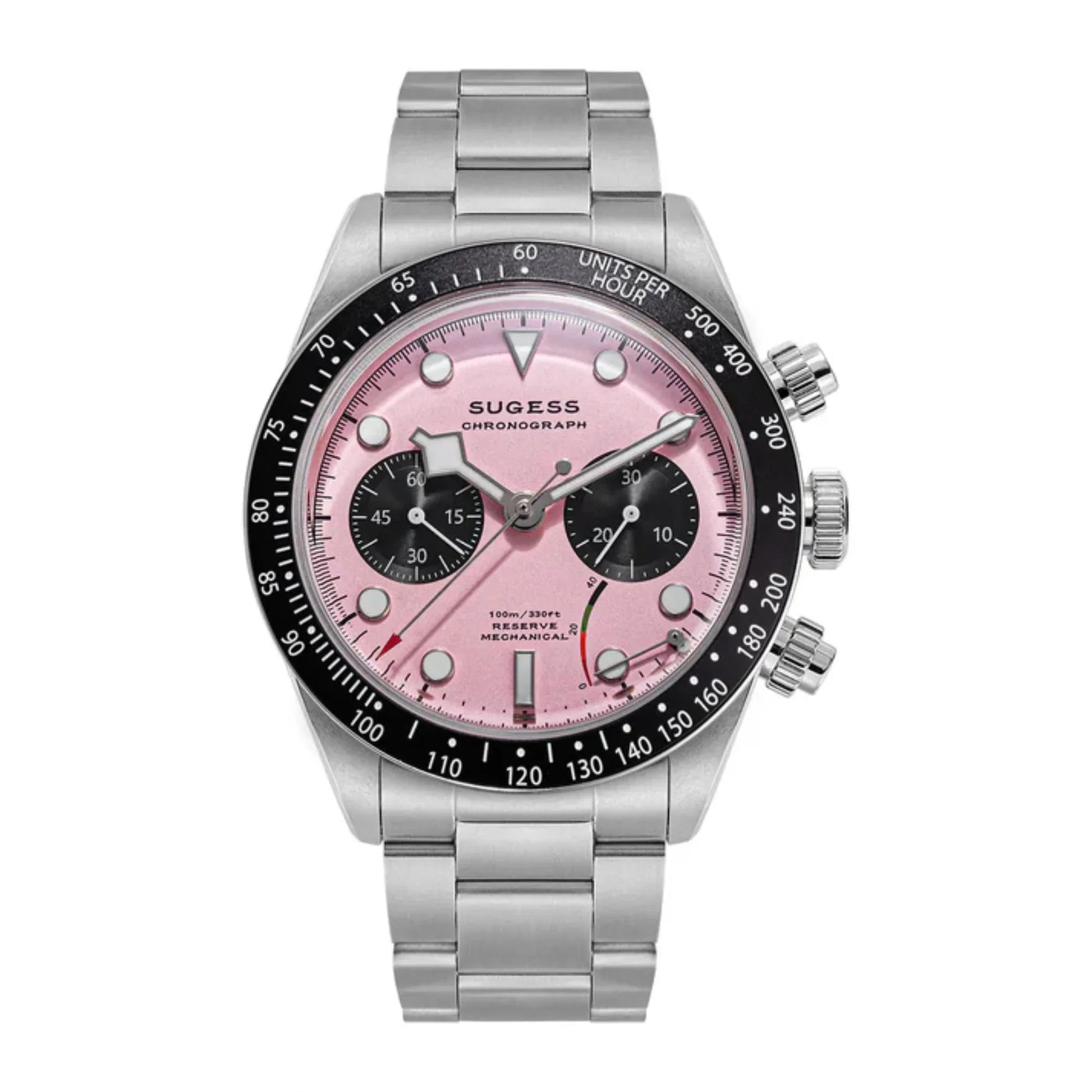 Chrono Heritage S457 Chronograph Power Reserve Pink Panda Dial - DREAM WATCHES