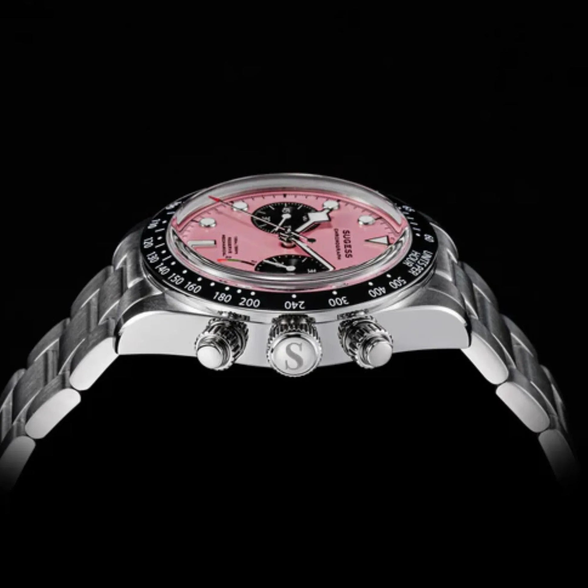Chrono Heritage S457 Chronograph Power Reserve Pink Panda Dial - DREAM WATCHES