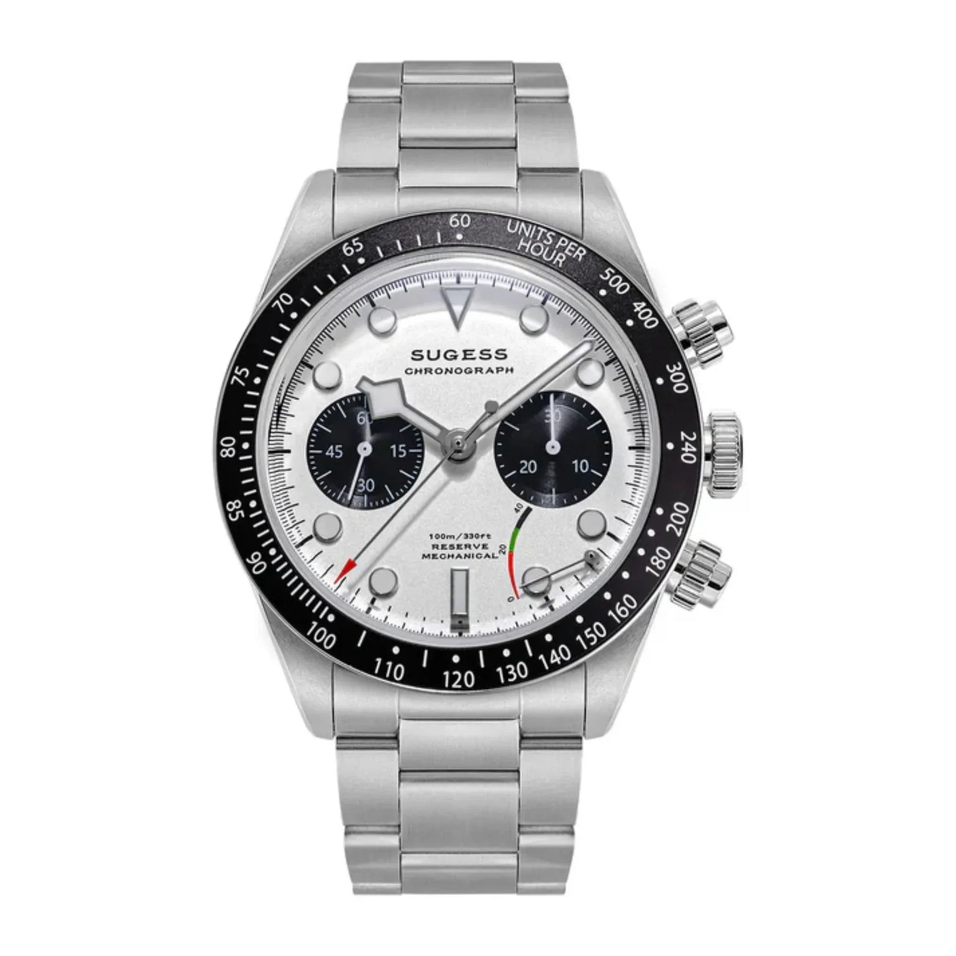 Chrono Heritage S457 Chronograph Power Reserve White Panda Dial - DREAM WATCHES