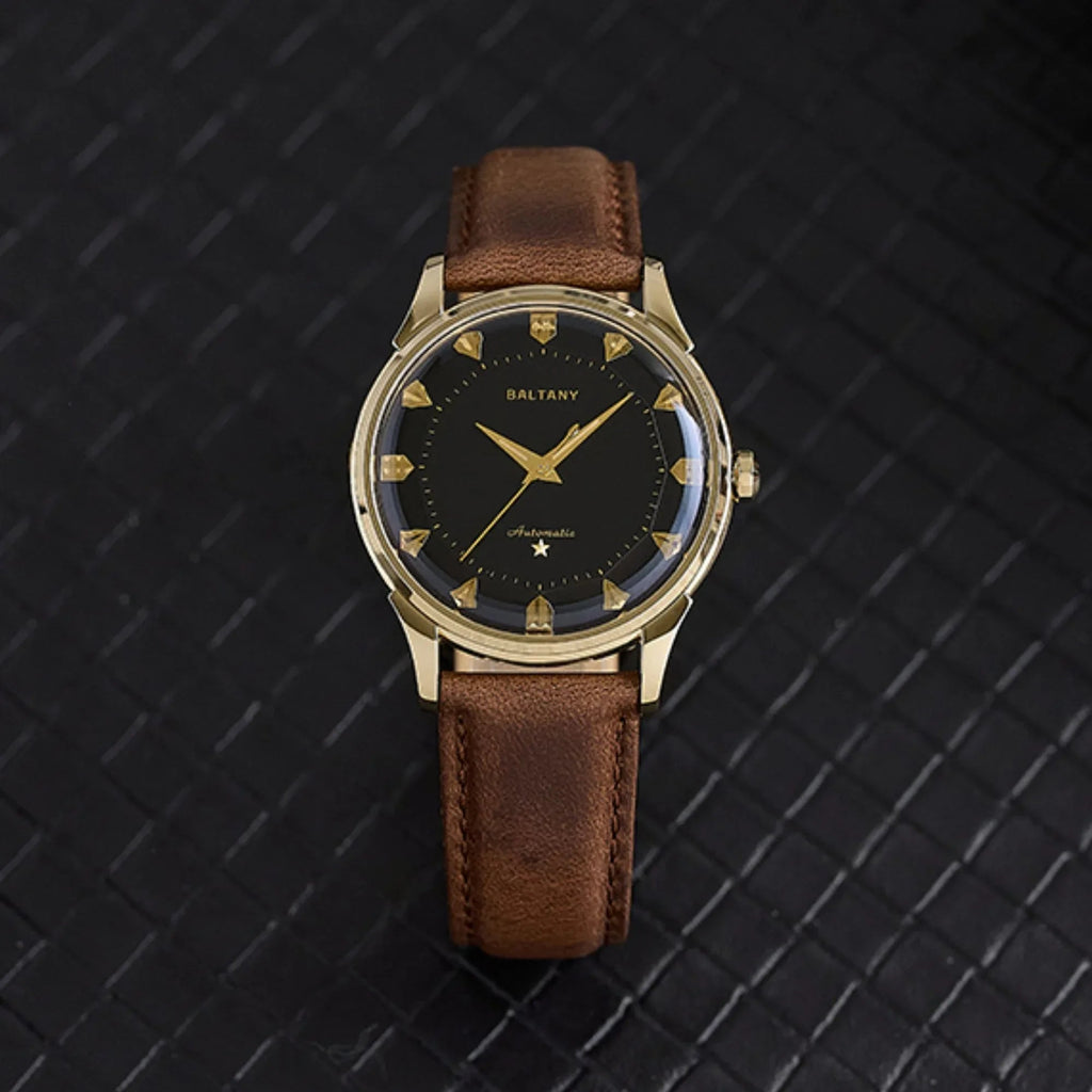Classic Pie-Pan Dial Dog-leg Lugs Vintage Watch Remake S4090 - DREAM WATCHES