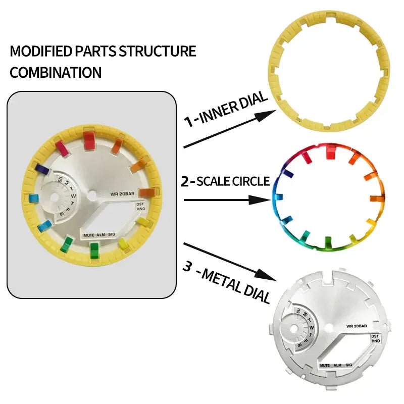 Colourful Indices for the GA-2100/ B2100 "CASIOAK" - DREAM WATCHES