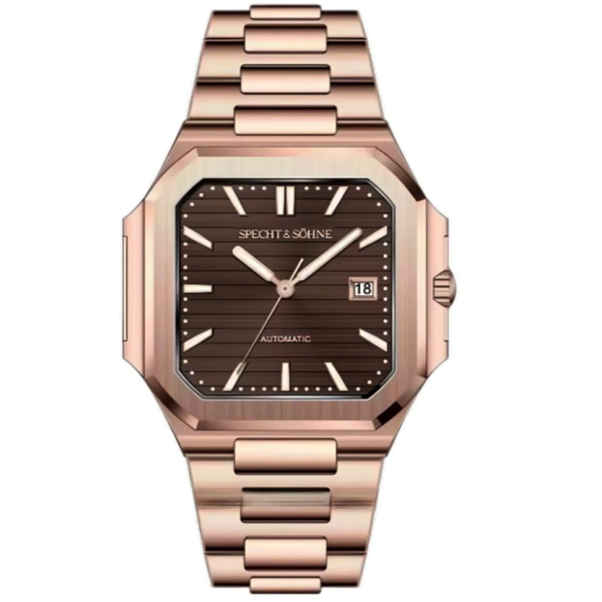 Cubic Automatic Rose Gold Edition - Brown Dial - DREAM WATCHES