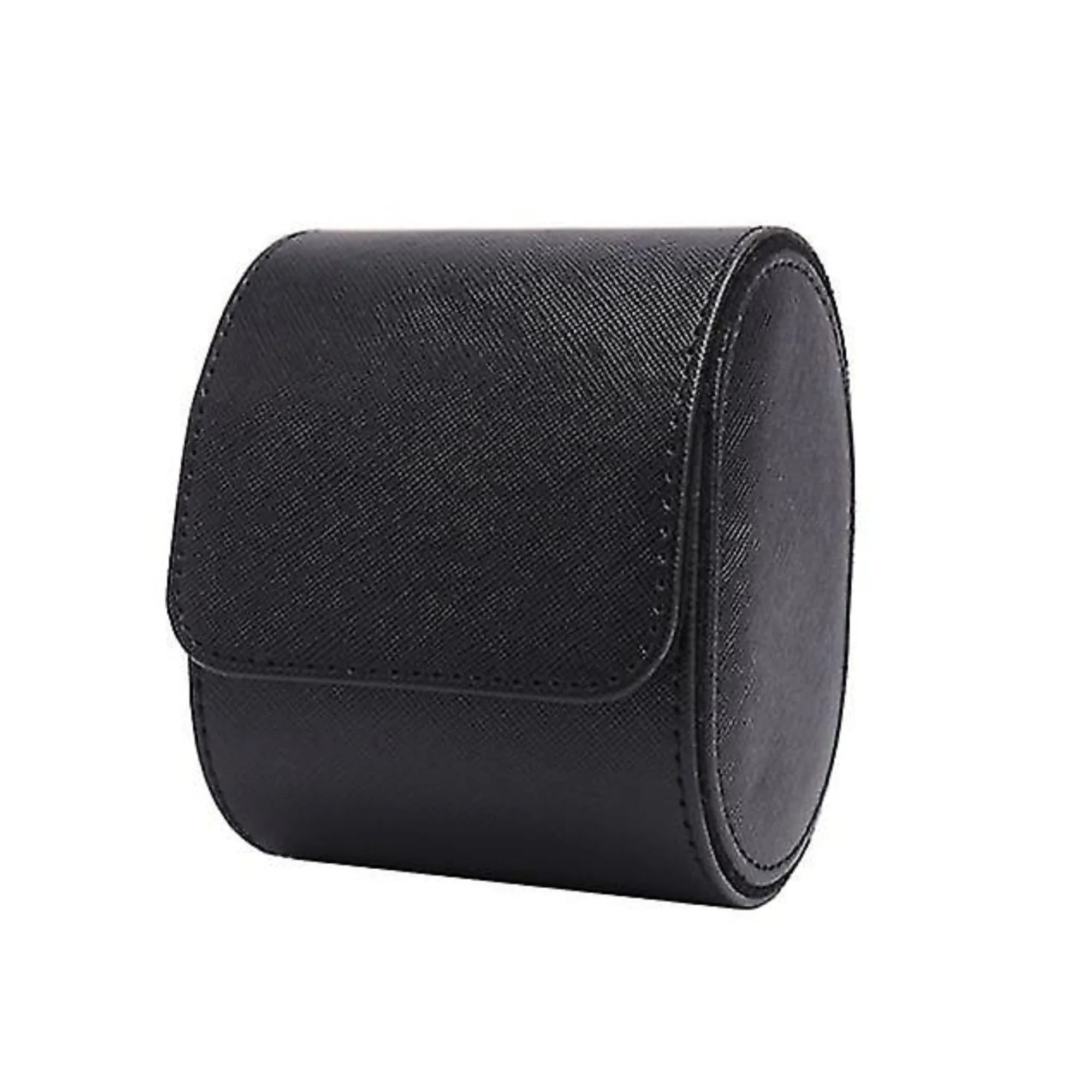 Dream Watches Minuscle Premium Watch Storage and Travel Case : Single Slot | Black Leather - DREAM WATCHES