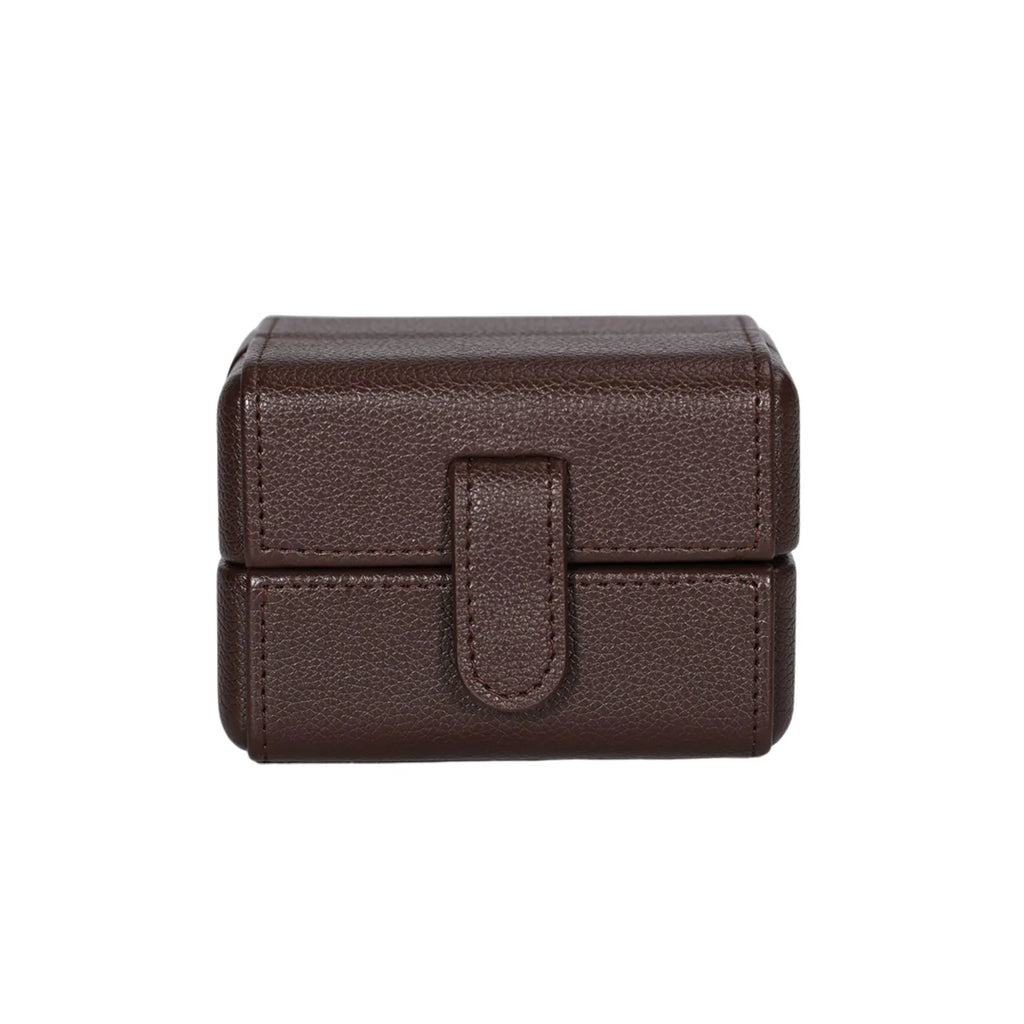 Dream Watches Premium Double Folding Leather Watch Case | Removable Cushion | Dual Shade | Suede Lined - DREAM WATCHES