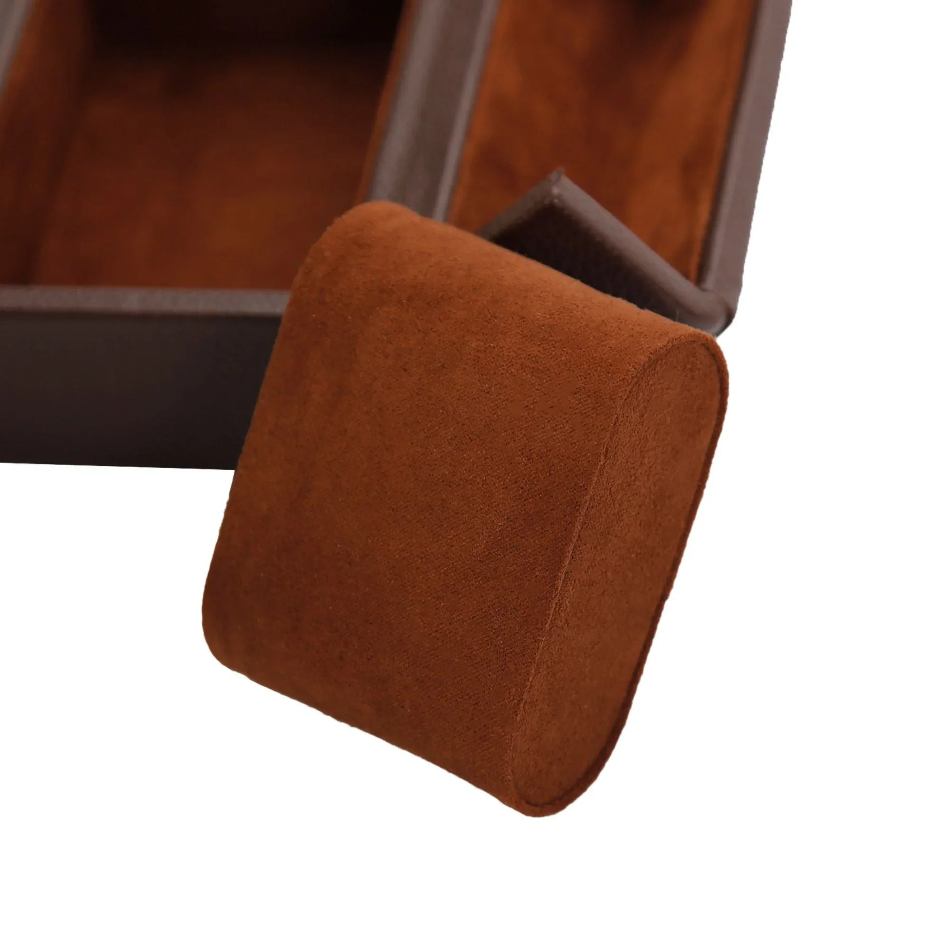 Dream Watches Premium Double Folding Leather Watch Case | Removable Cushion | Dual Shade | Suede Lined - DREAM WATCHES