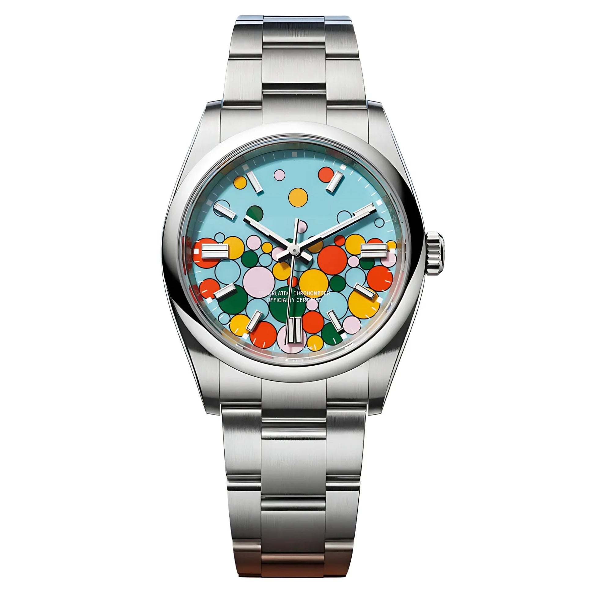 Dream Watches Special Edition 39 mm 'Celebration Dial' with Seiko NH35 Automatic Movement Sapphire Crystal Dress Watch - Celebration Sky-Blue - DREAM WATCHES