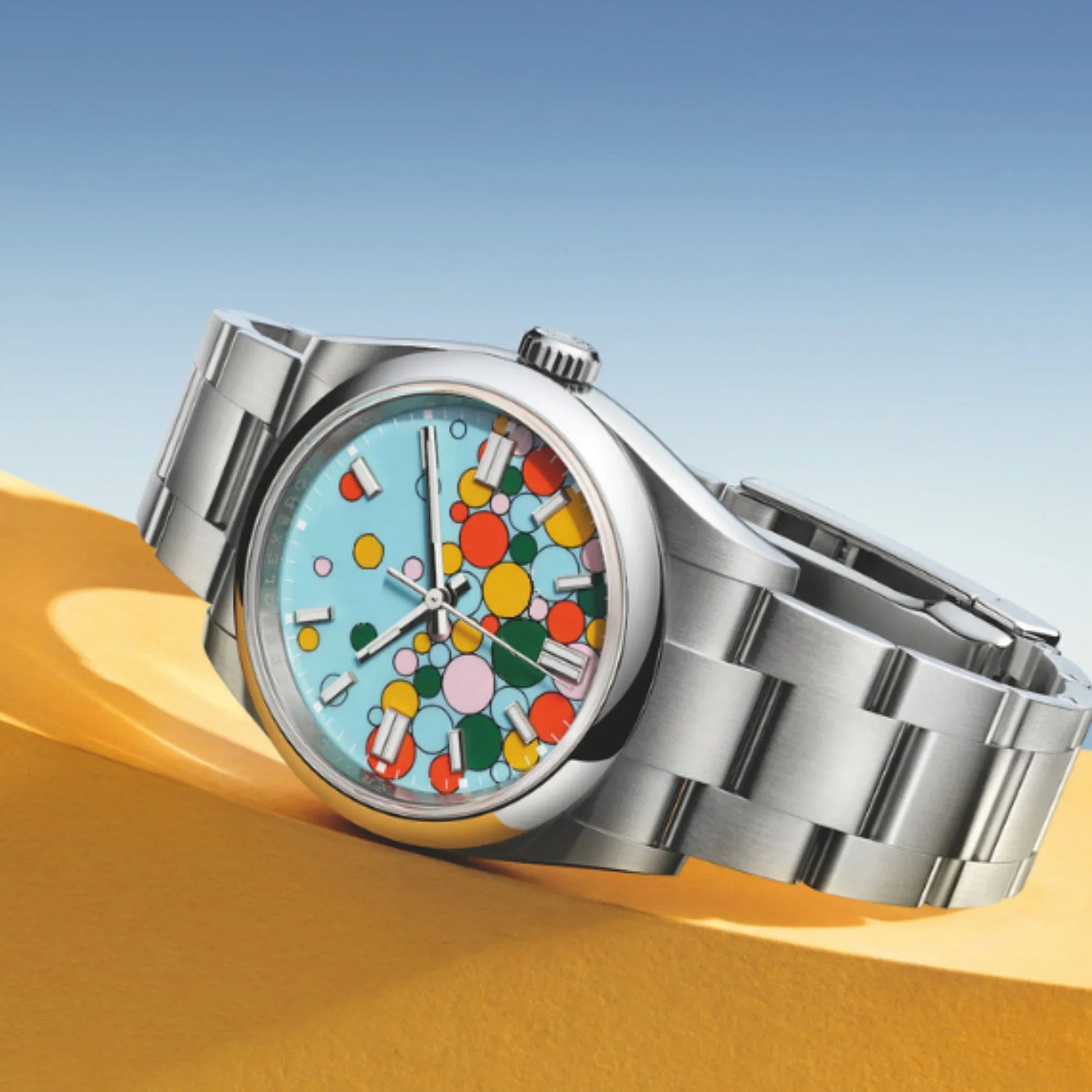 Dream Watches Special Edition 39 mm 'Celebration Dial' with Seiko NH35 Automatic Movement Sapphire Crystal Dress Watch - Celebration Sky-Blue - DREAM WATCHES