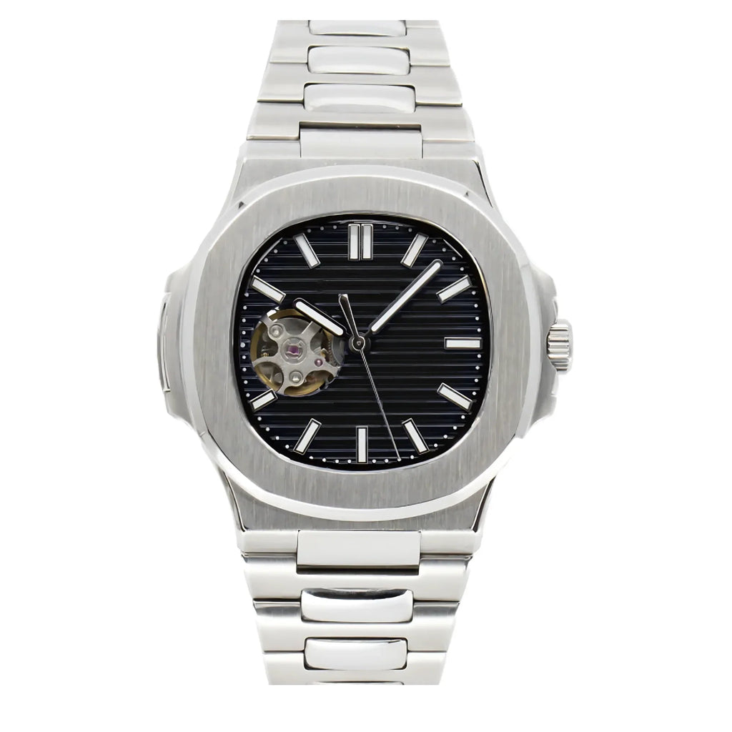 Dream Watches Special Edition 40 mm with Japanese NH-38 Automatic Movement Sapphire Crystal Open Heart Design - Black - DREAM WATCHES