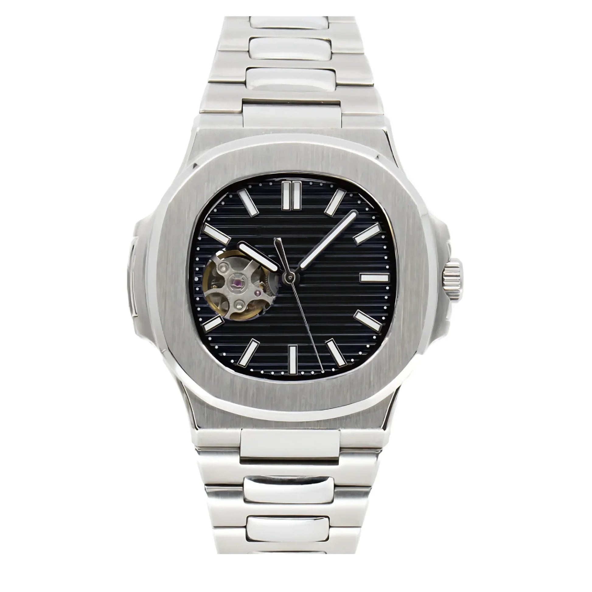 Dream Watches Special Edition 40 mm with Japanese NH-38 Automatic Movement Sapphire Crystal Open Heart Design - Black - DREAM WATCHES