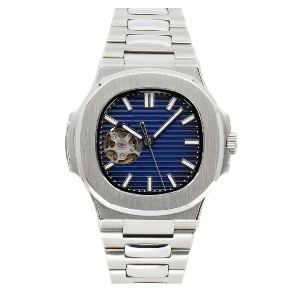 Dream Watches Special Edition 40 mm with Japanese NH-38 Automatic Movement Sapphire Crystal Open Heart Design - Blue - DREAM WATCHES