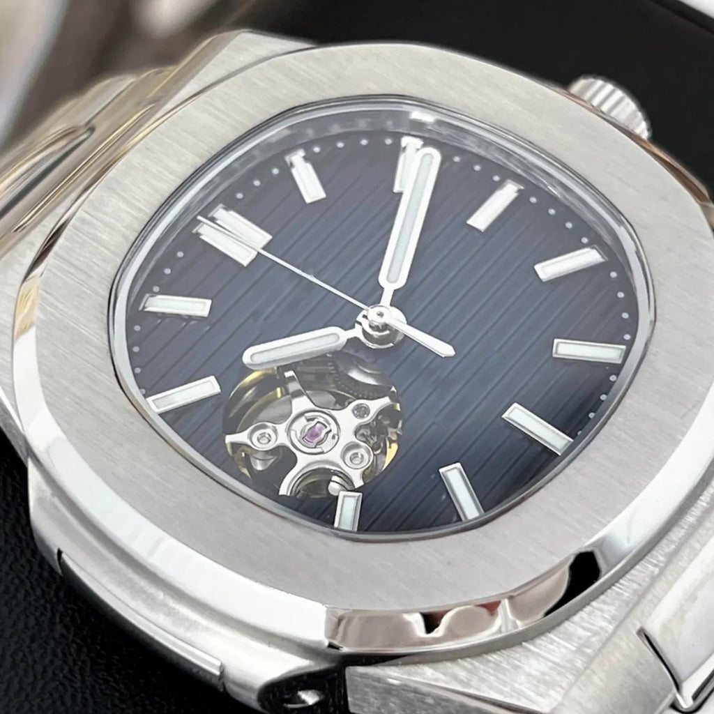 Dream Watches Special Edition 40 mm with Japanese NH-38 Automatic Movement Sapphire Crystal Open Heart Design - Blue - DREAM WATCHES