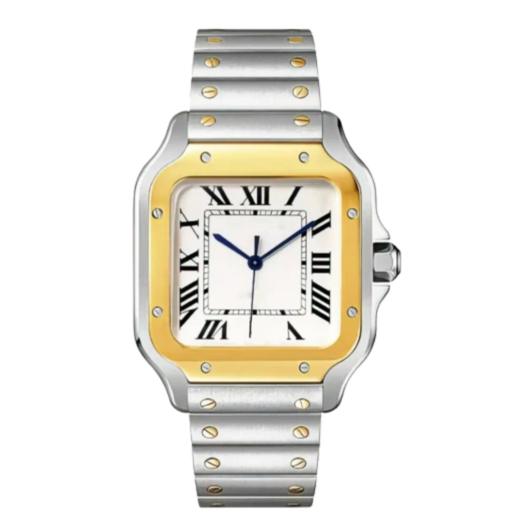 Dream Watches Special Edition Homage Luxury with Japanese NH-35 Automatic Movement wrist watch Unisex - Silver/ Golden Bezel - DREAM WATCHES