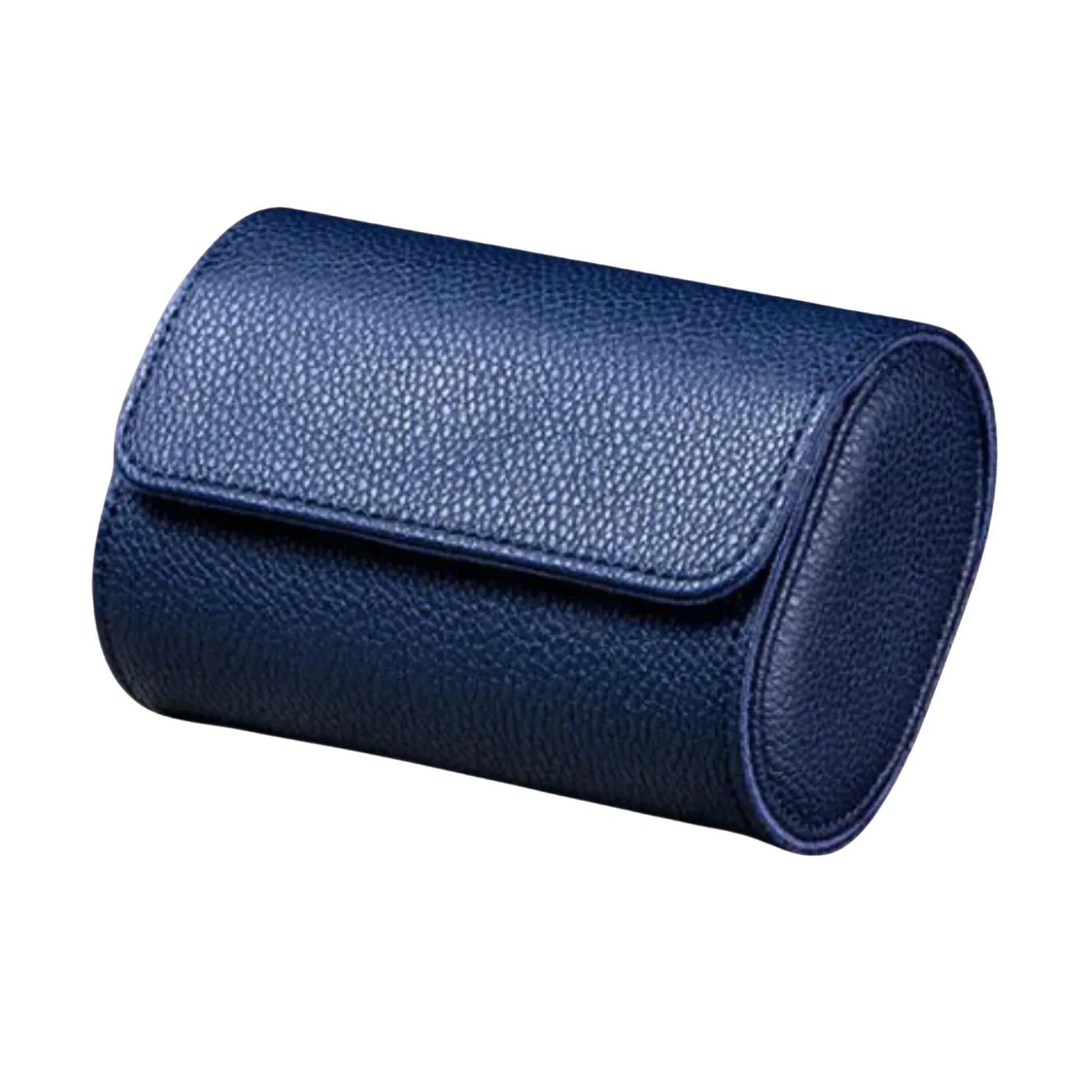 Dream Watches Trenta Premium Watch Storage and Travel Case : Triple Slot | Blue Leather - DREAM WATCHES