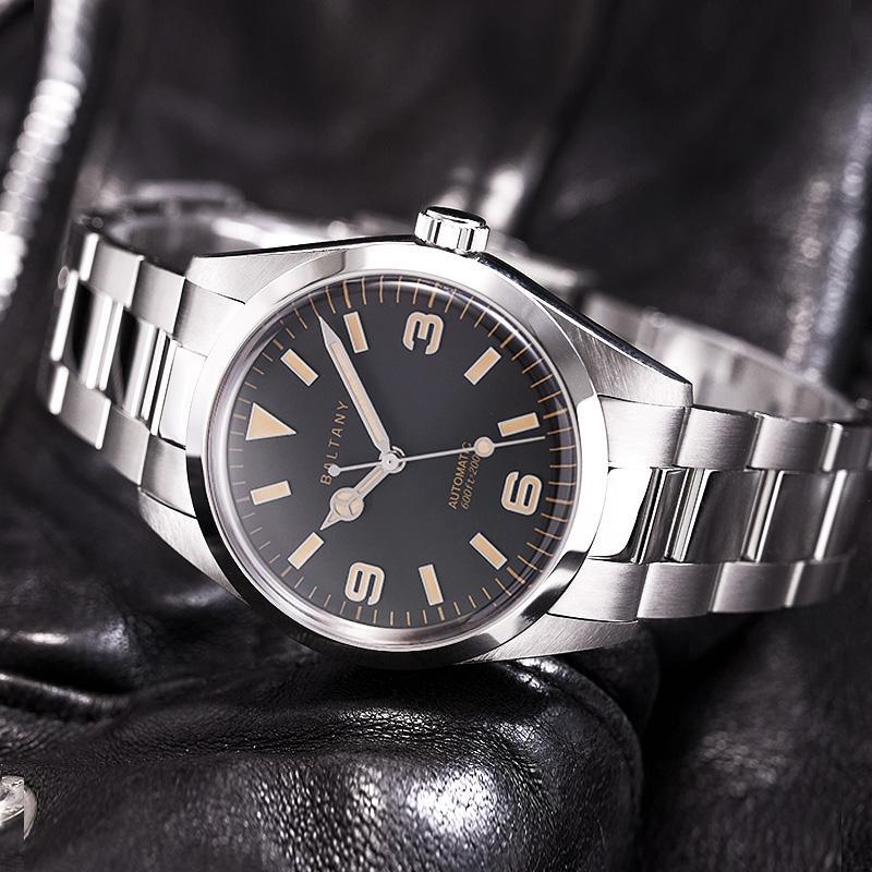 Explorer Tribute Steel Bracelet with Seiko NH-38 Movement S4035AB - DREAM WATCHES