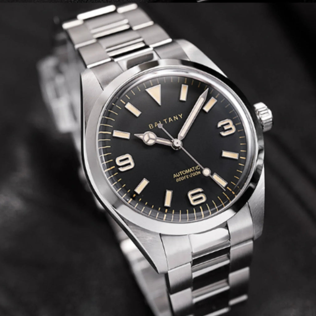 Explorer Tribute Steel Bracelet with Seiko NH-38 Movement S4035AB - DREAM WATCHES
