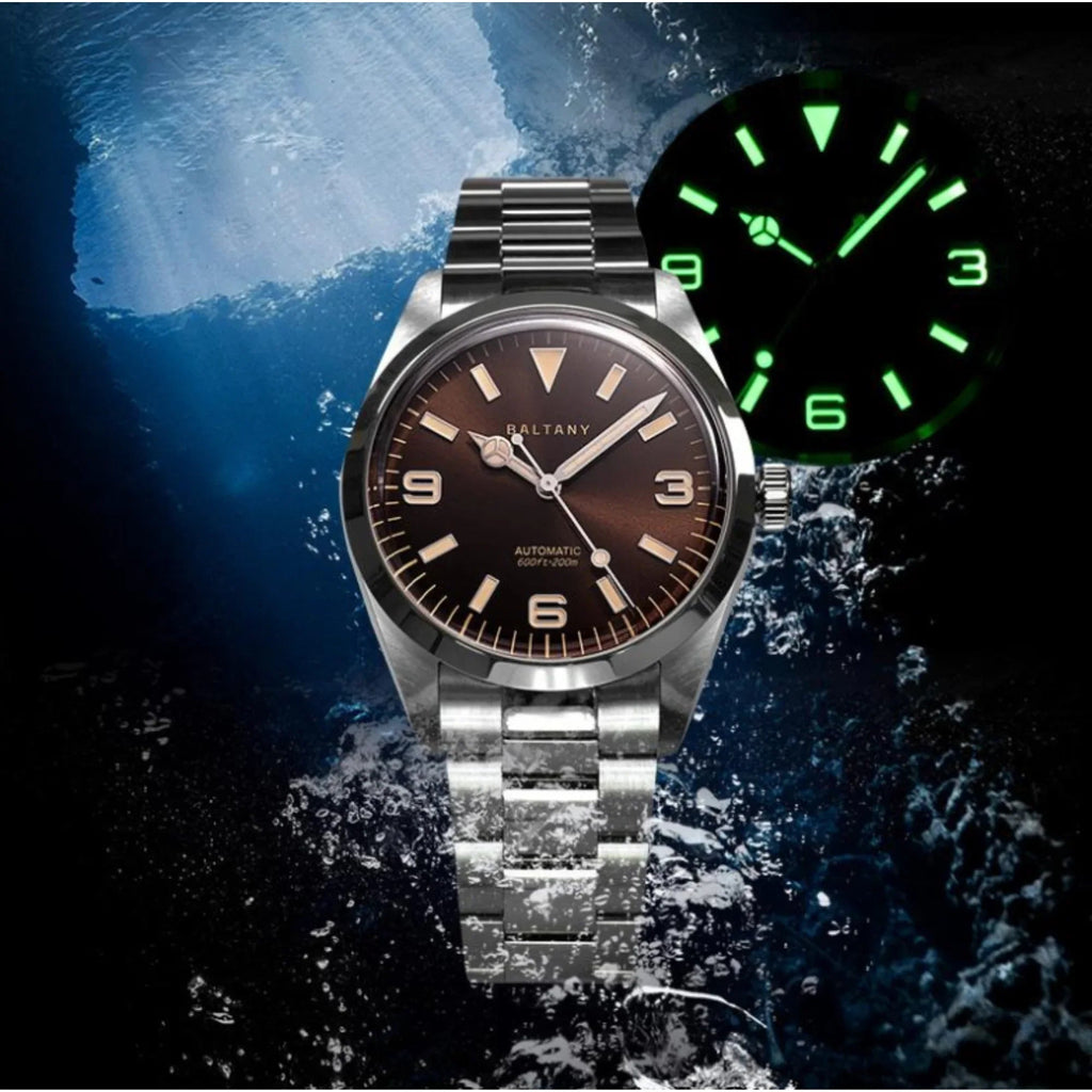 Explorer Tribute Steel Bracelet with Seiko NH-38 Movement S4035AB - DREAM WATCHES