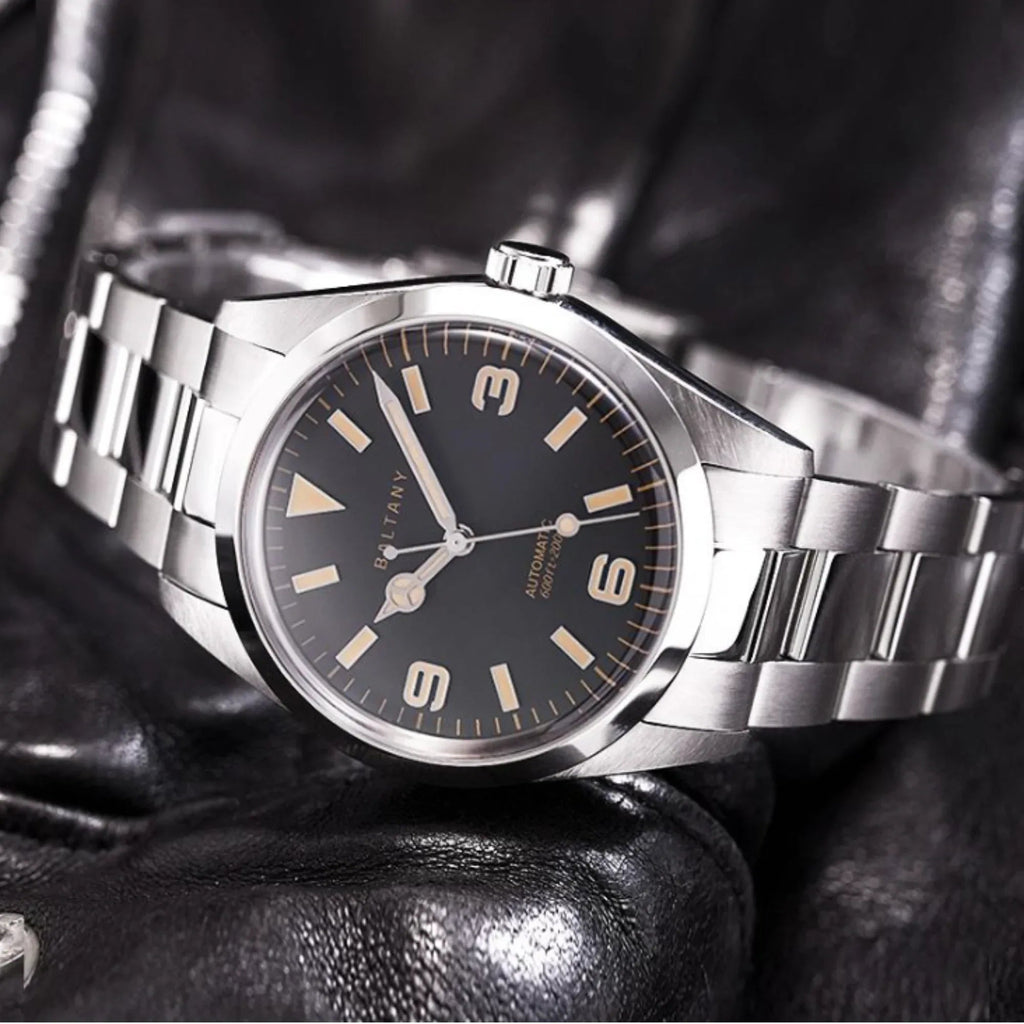 Explorer Tribute Steel Bracelet with Seiko NH-38 Movement S4035AB - DREAM WATCHES