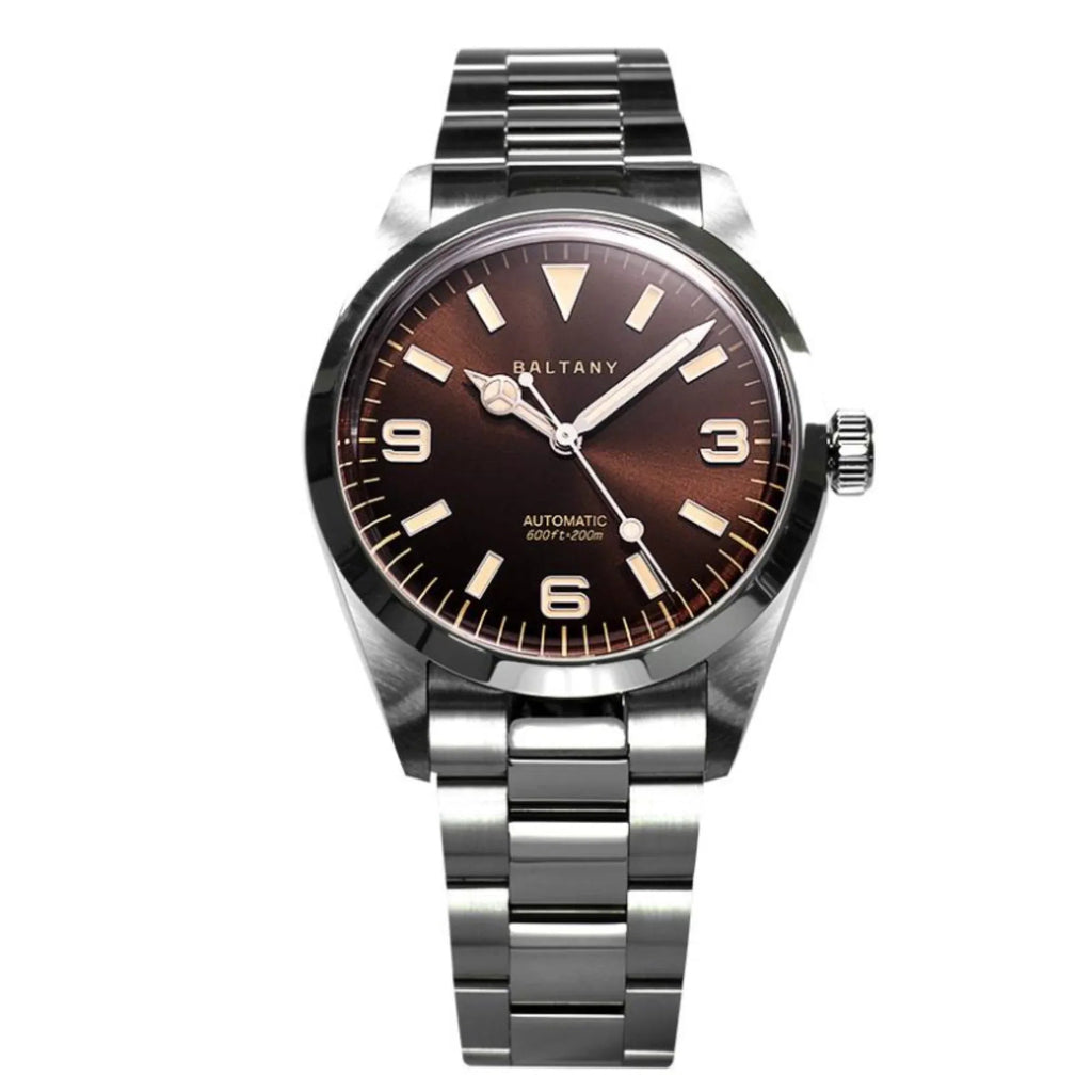 Explorer Tribute Steel Bracelet with Seiko NH-38 Movement S4035AB - DREAM WATCHES