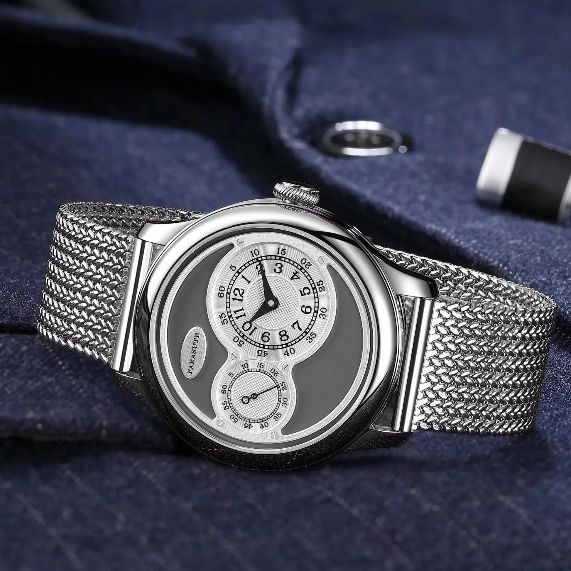FARASUTE Automatic Wristwatch with custom movement - Anthracite - DREAM WATCHES