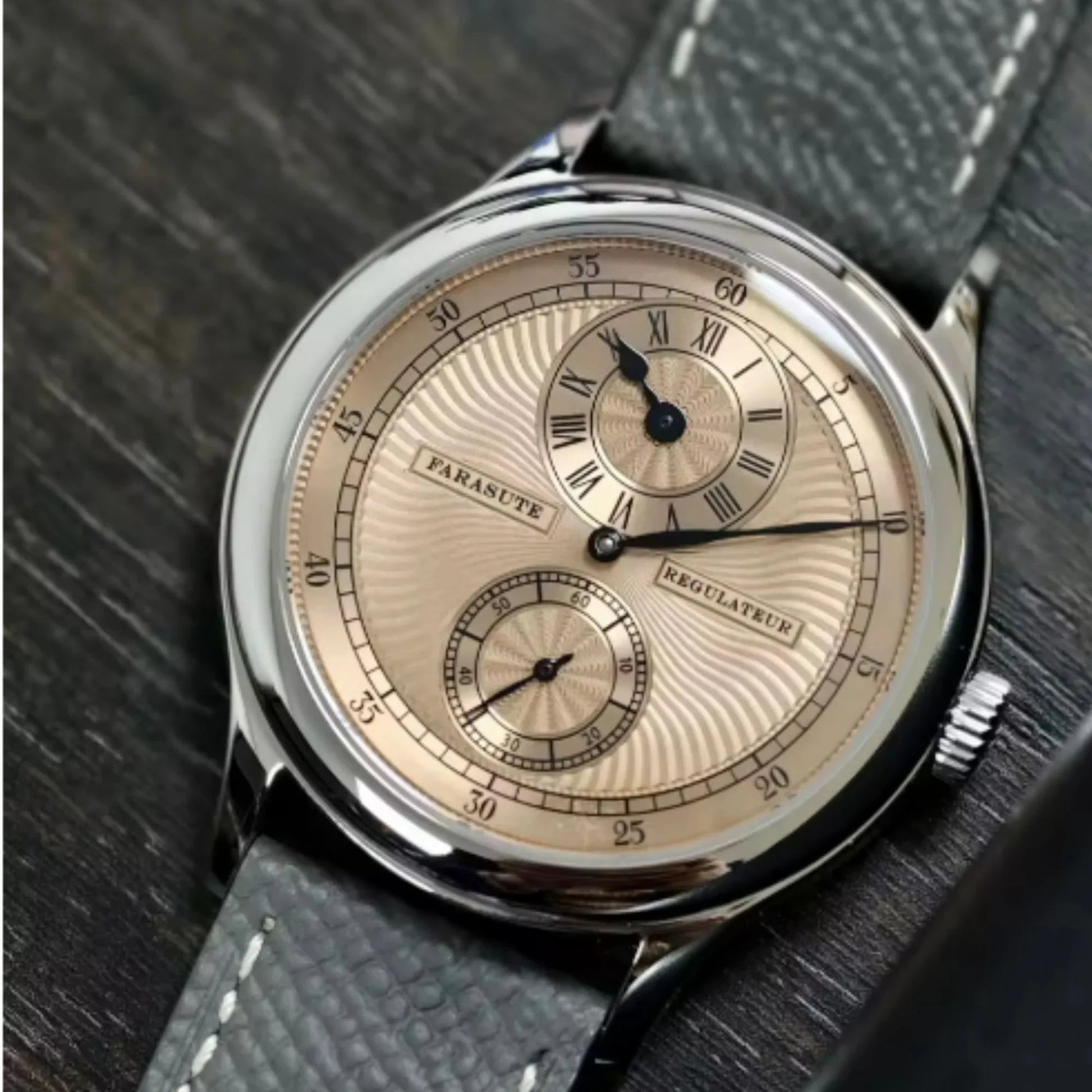 FARASUTE Manual Mechanical Men's Watch with Seagull Custom Movement - DREAM WATCHES