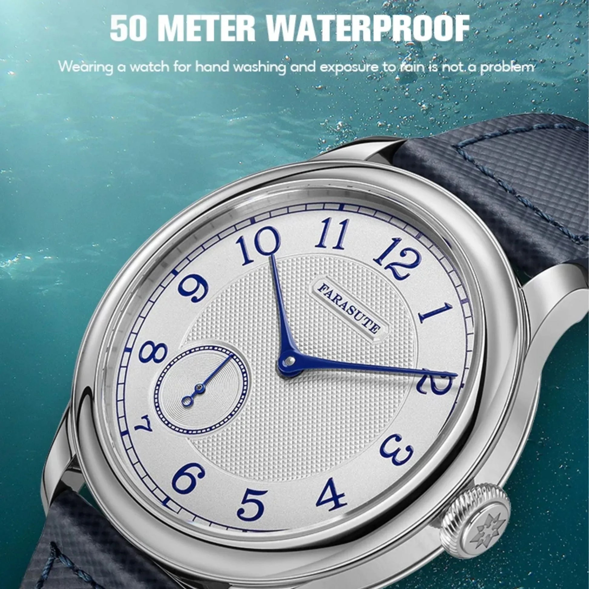 FARASUTE Mechanical Watch Small Second Vintage Bonklip Bracelet - DREAM WATCHES