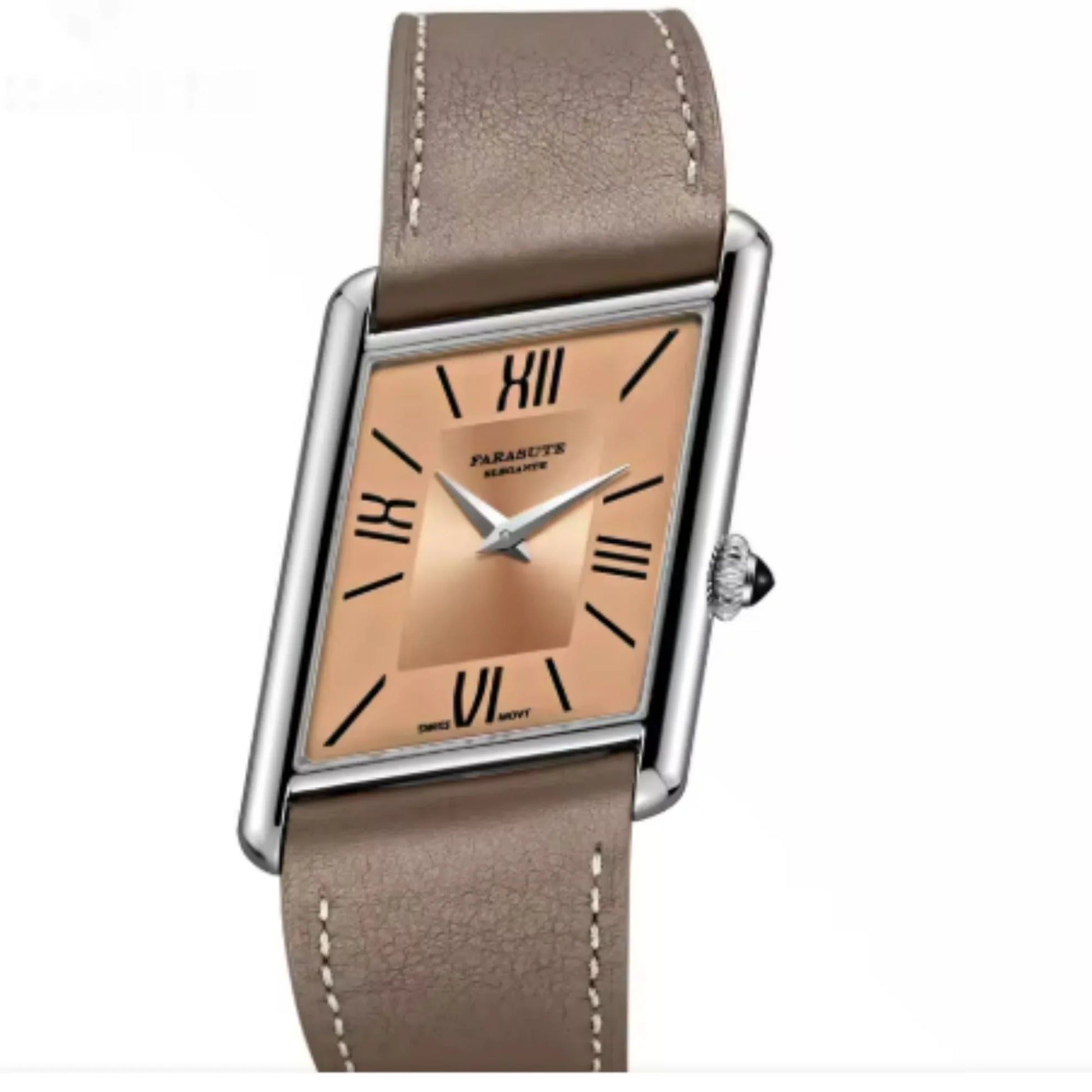 FARASUTE Men's Luxury Wristwatch with Sapphire Parallel Case - Salmon - DREAM WATCHES