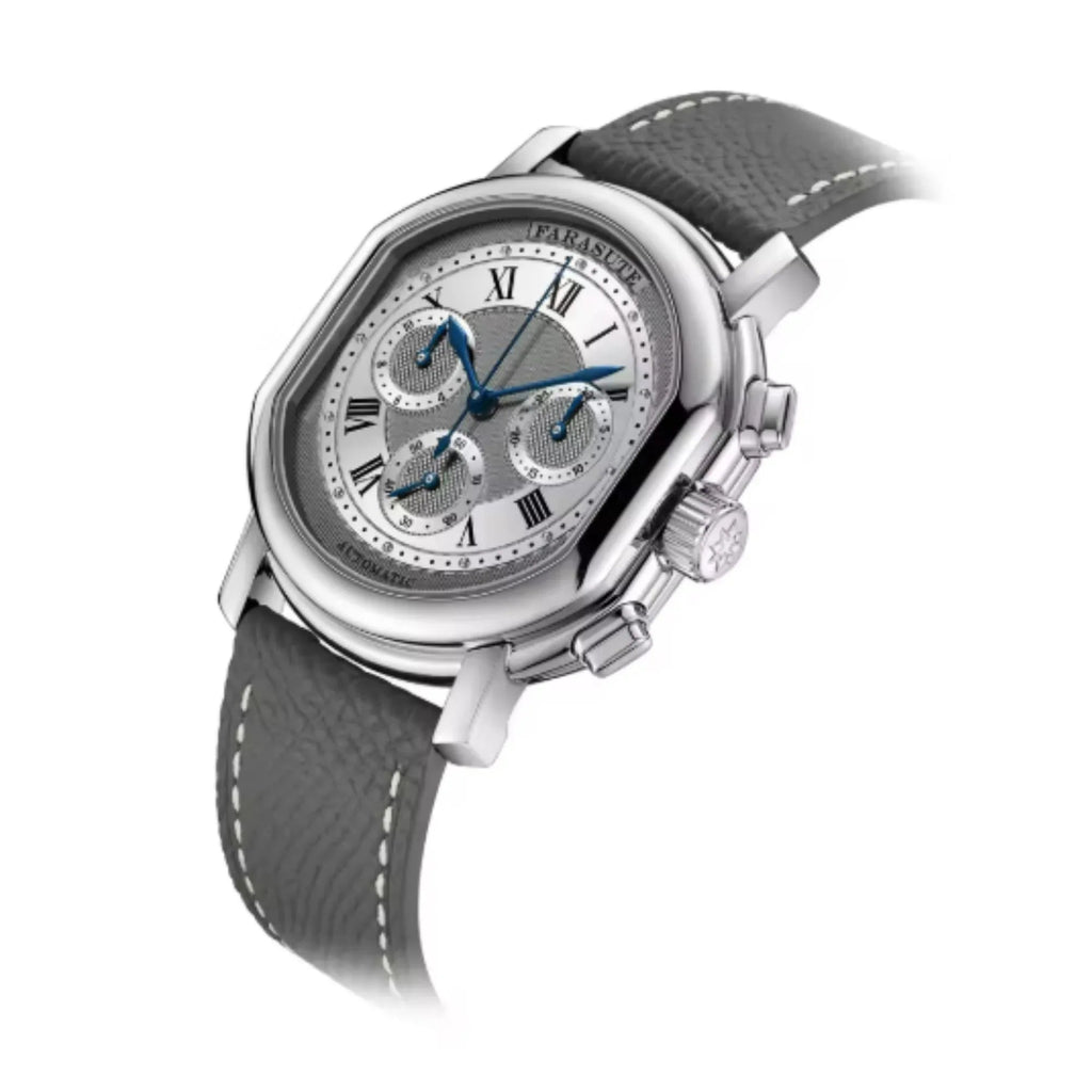 FARASUTE New 38mm Chronograph Peacock 4801 Custom Mechanical Movement 5ATM Waterproof Sapphire Tribute Series Men Watch - DREAM WATCHES