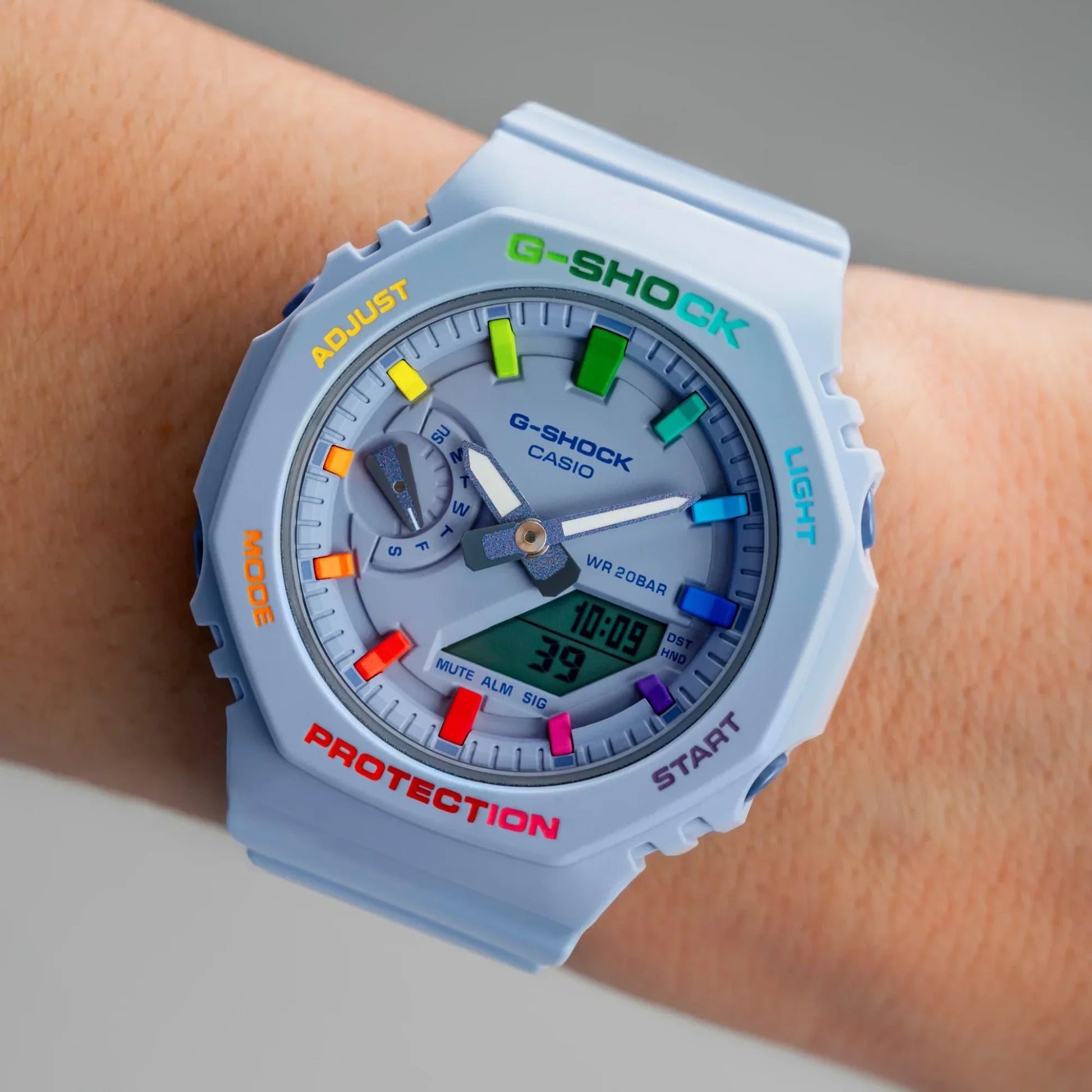 G-SHOCK CASIOAK MINI LAVENDER RAINBOW - DREAM WATCHES