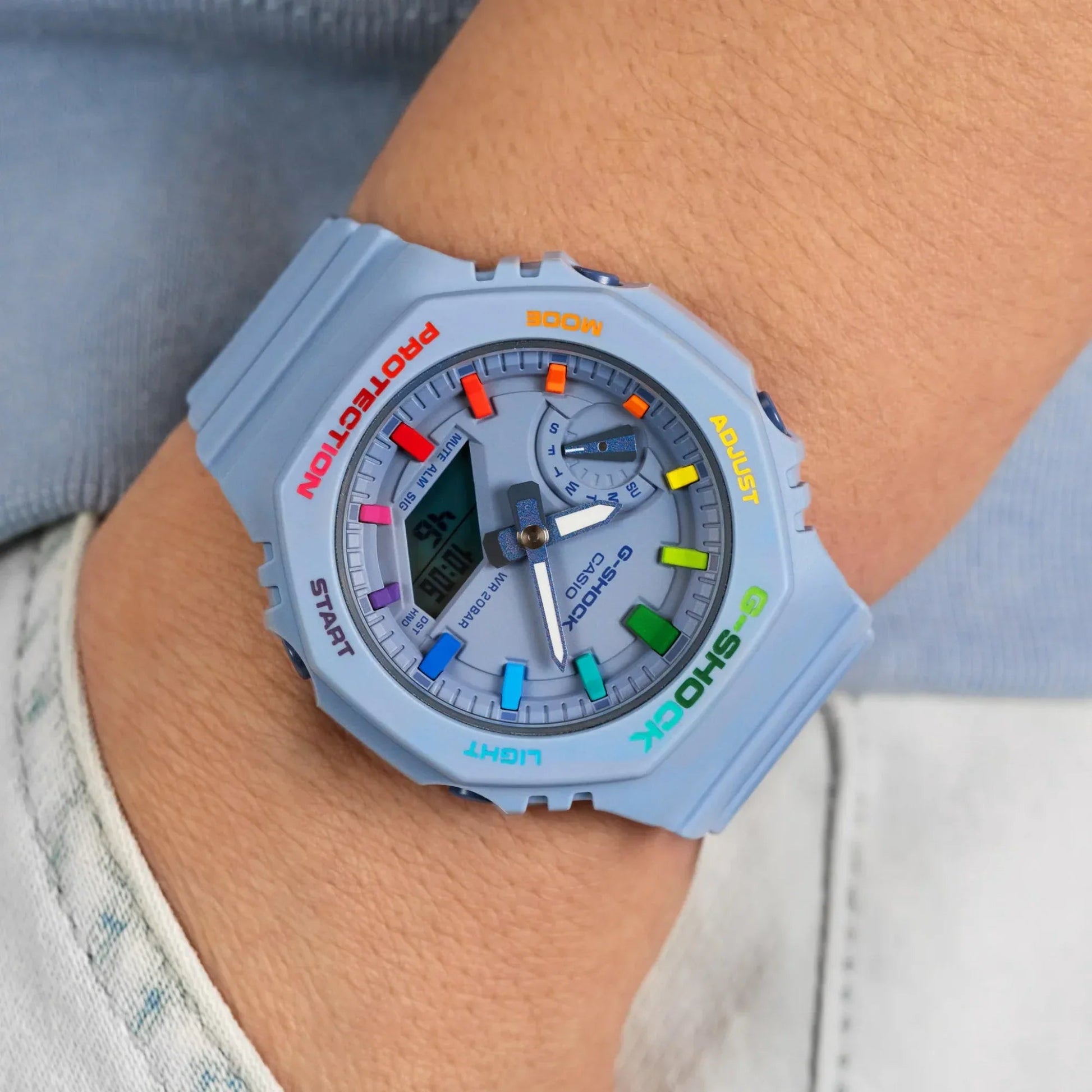 G-SHOCK CASIOAK MINI LAVENDER RAINBOW - DREAM WATCHES