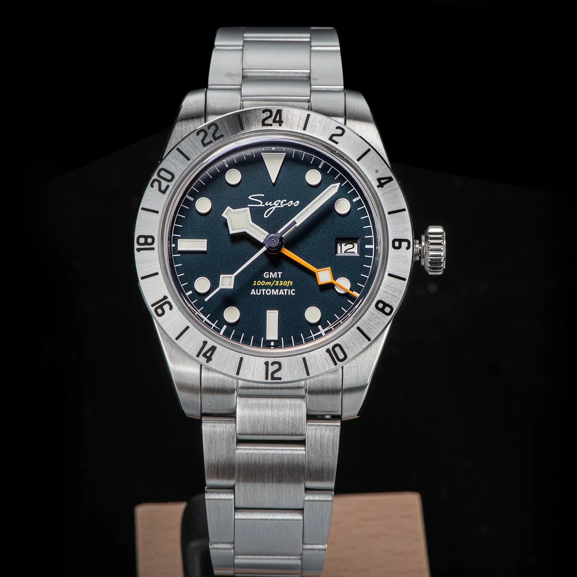 Heritage S431 BB GMT (Seiko NH34 GMT movement) - Blue - DREAM WATCHES