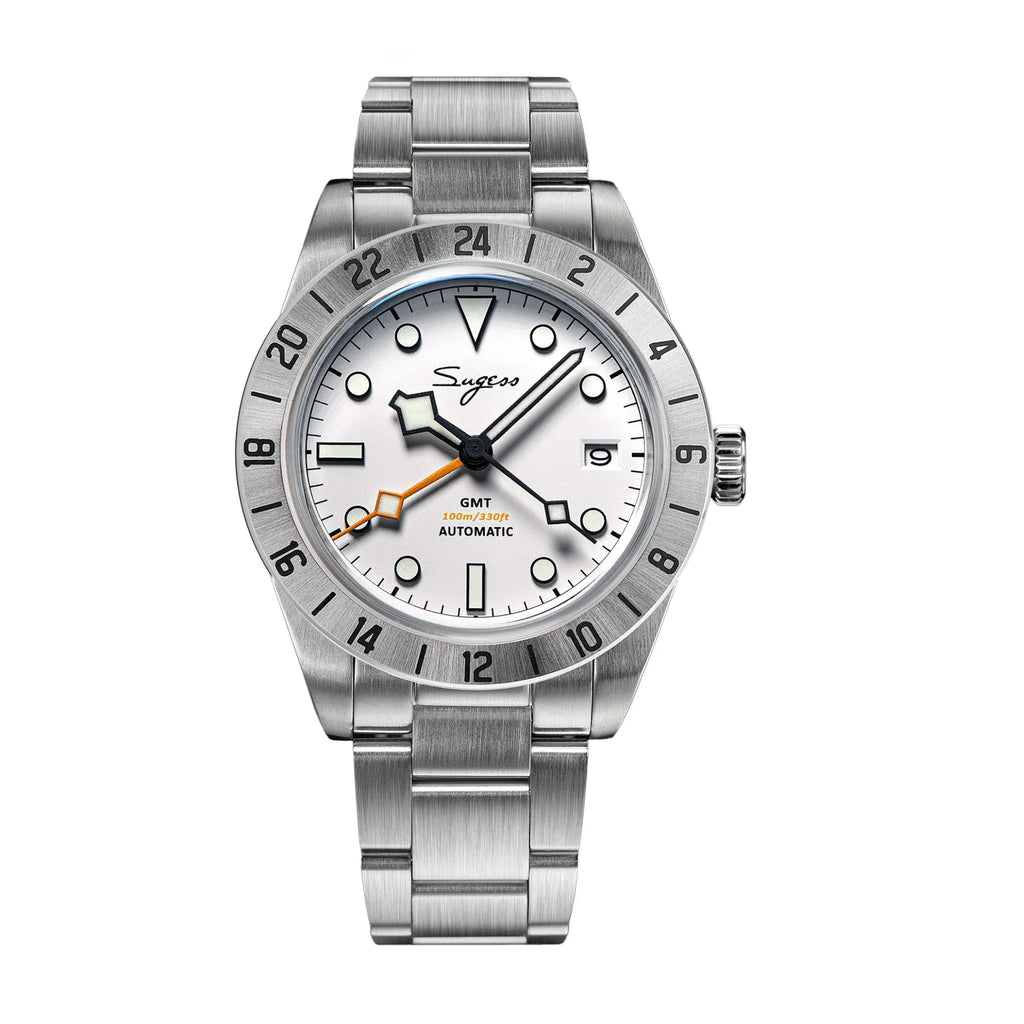 Heritage S431 BB GMT (Seiko NH34 GMT movement) - White - DREAM WATCHES