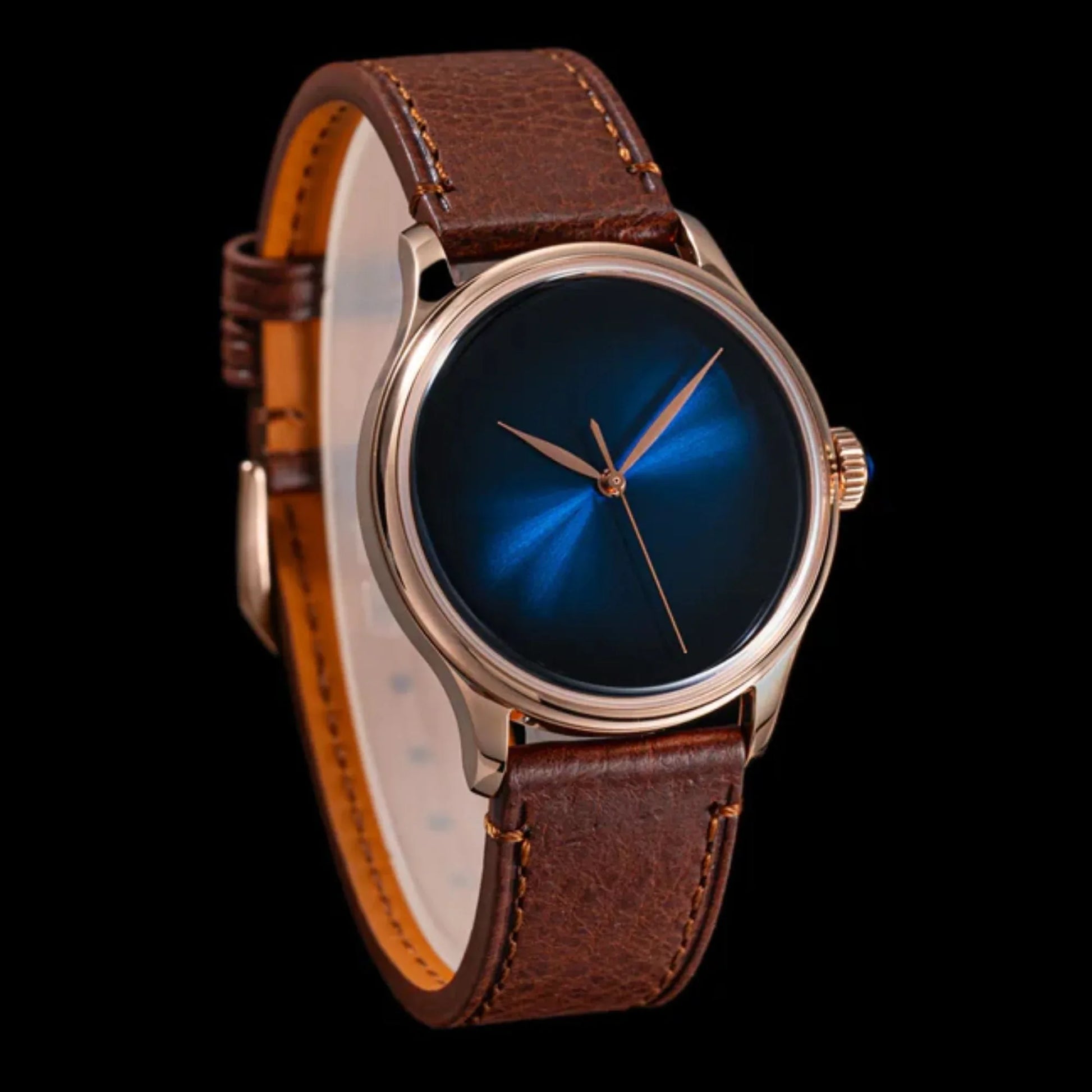 Heritage S455 Blue Dial Rose Gold Automatic - DREAM WATCHES