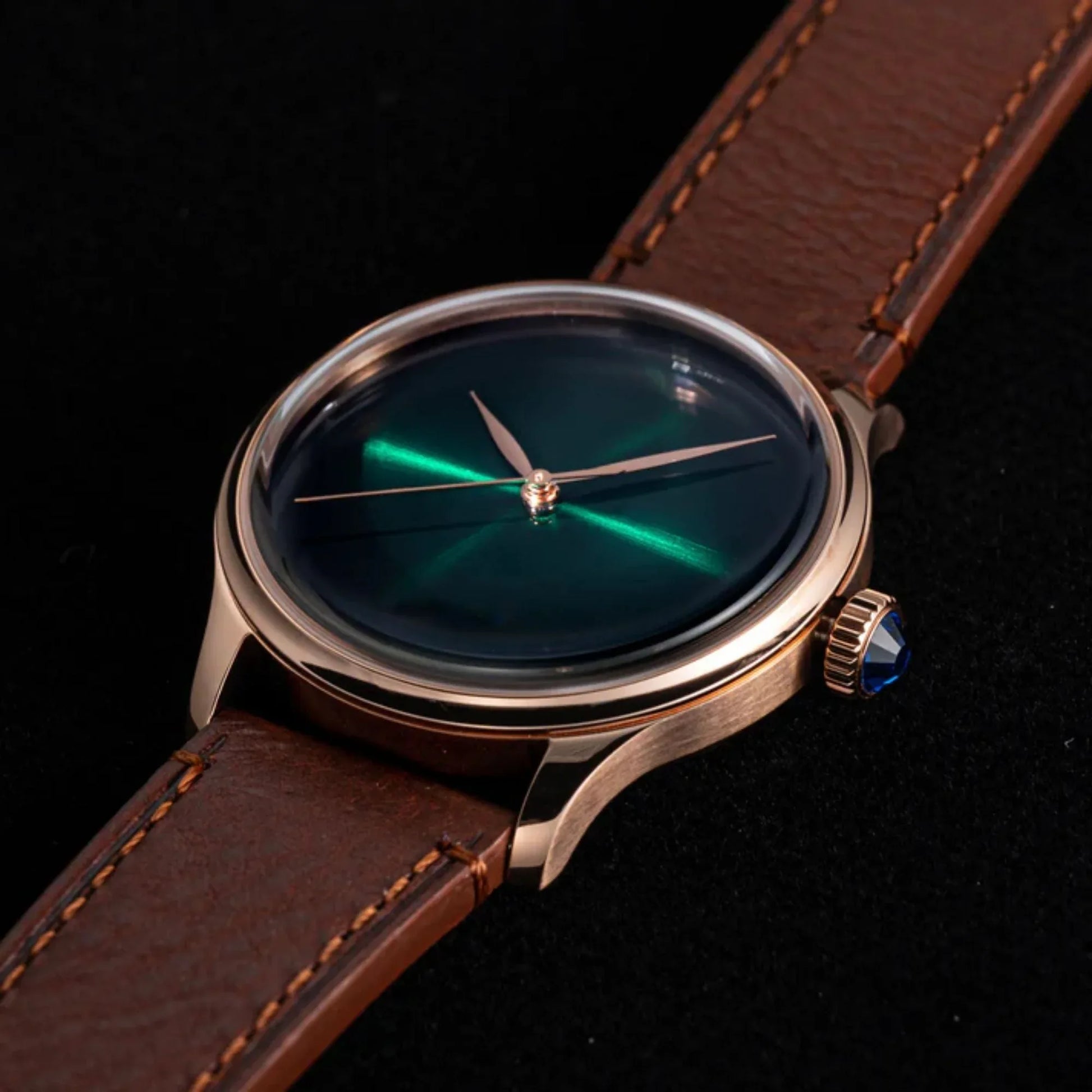 Heritage S455 Green Dial Rose Gold Automatic - DREAM WATCHES