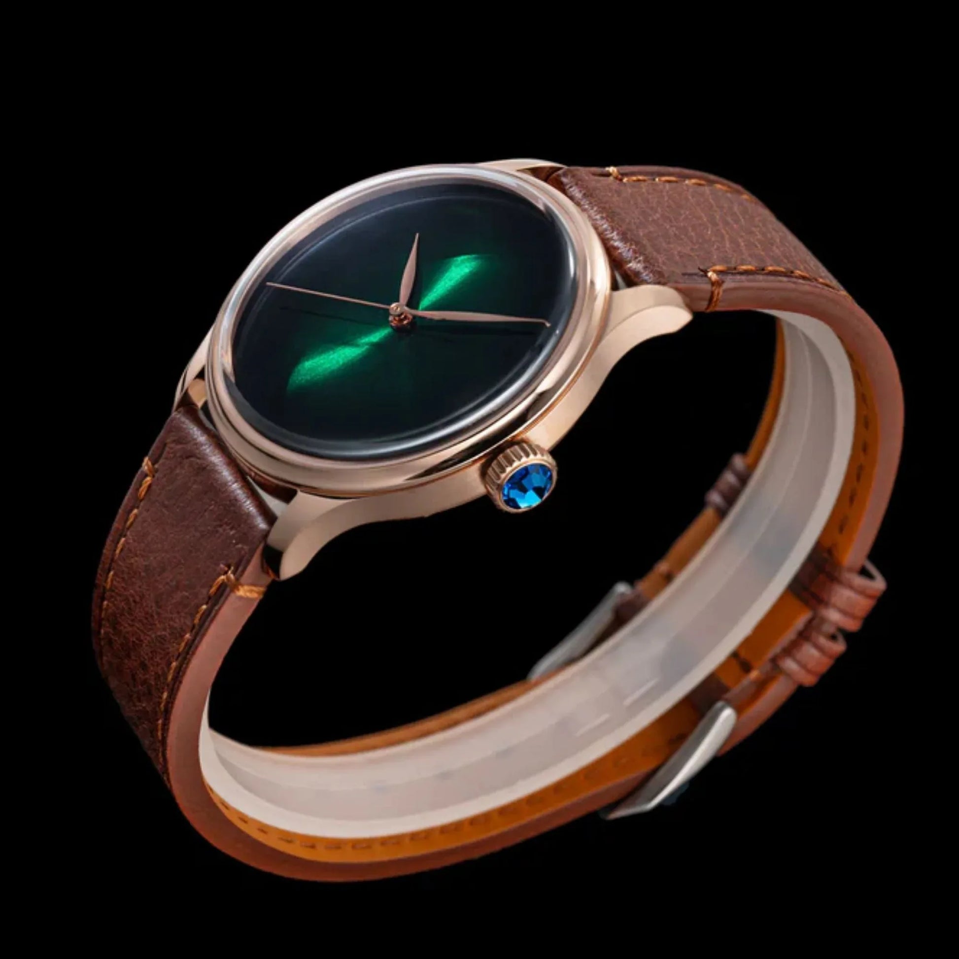 Heritage S455 Green Dial Rose Gold Automatic - DREAM WATCHES