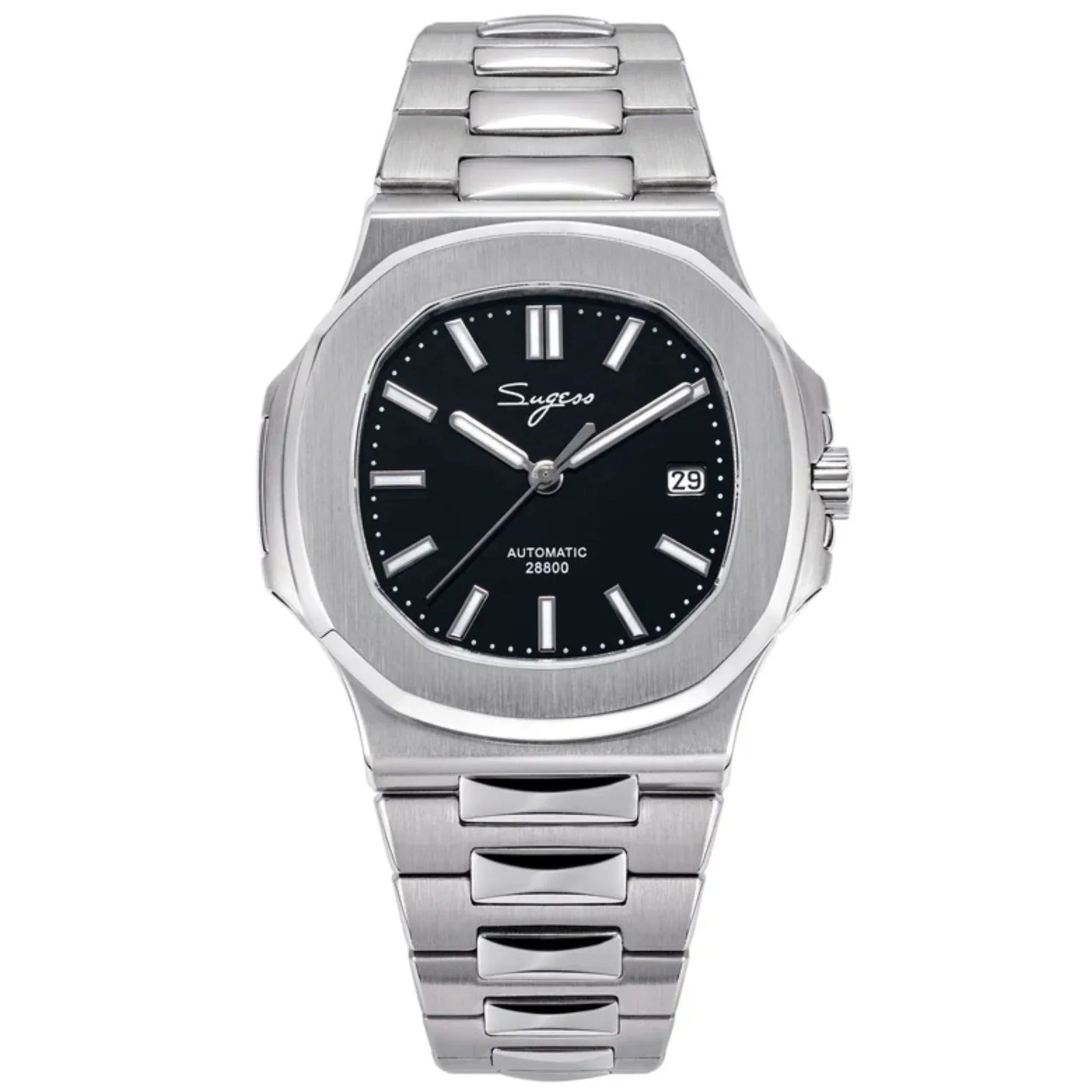 Heritage S466 PP Octagonal Day Display Black Dial Stainless-Steel Automatic - DREAM WATCHES