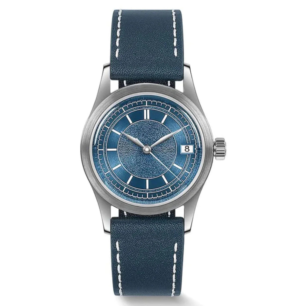 HOU - 80-Hour Power Reserve Vintage Automatic Watch | Blue - DREAM WATCHES
