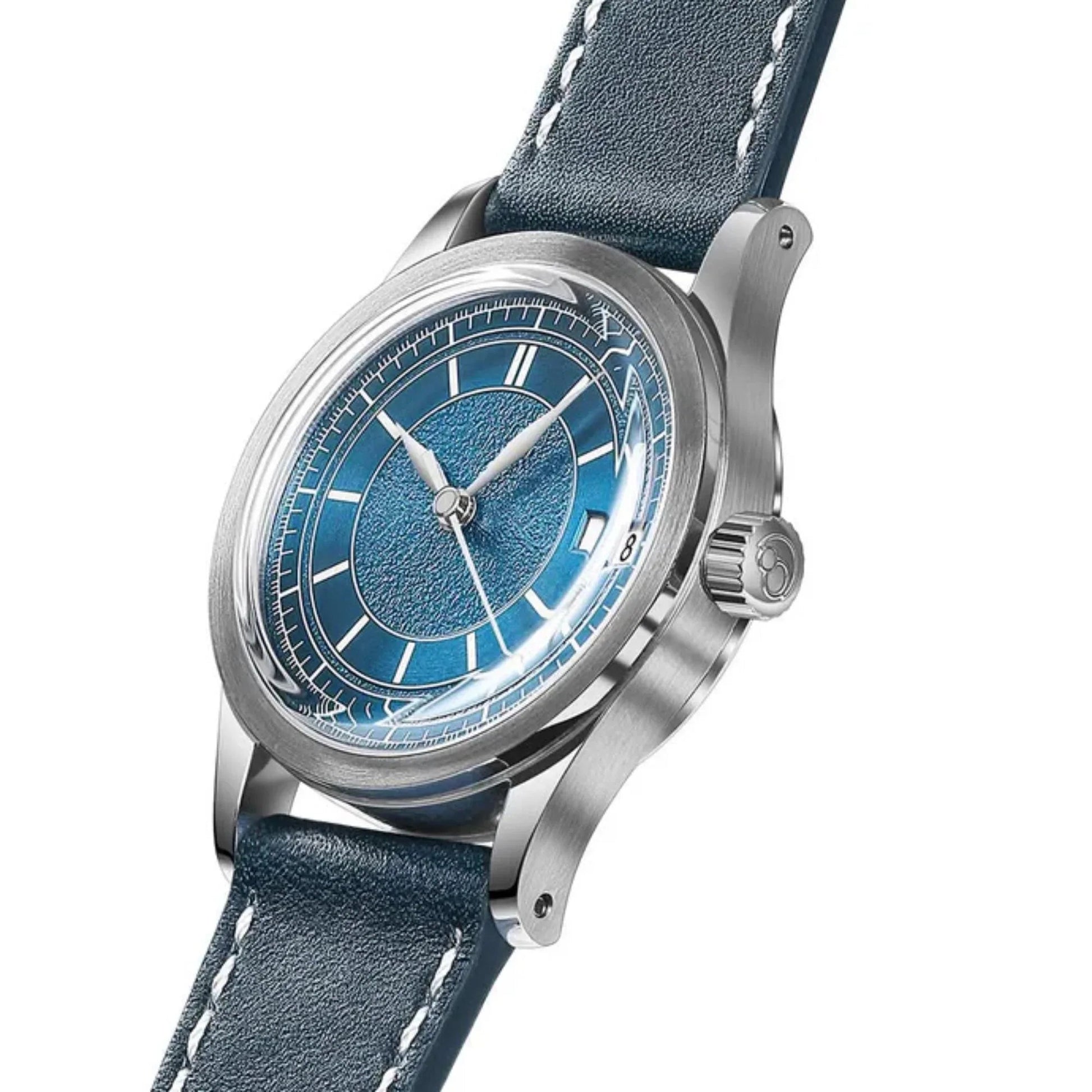 HOU - 80-Hour Power Reserve Vintage Automatic Watch | Blue - DREAM WATCHES