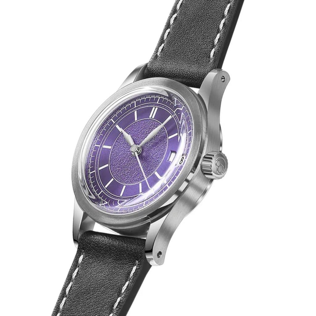 HOU - 80-Hour Power Reserve Vintage Automatic Watch | Purple - DREAM WATCHES