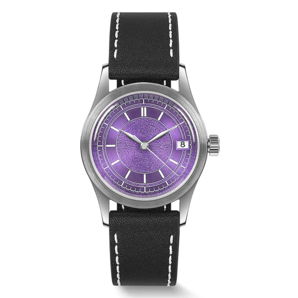 HOU - 80-Hour Power Reserve Vintage Automatic Watch | Purple - DREAM WATCHES