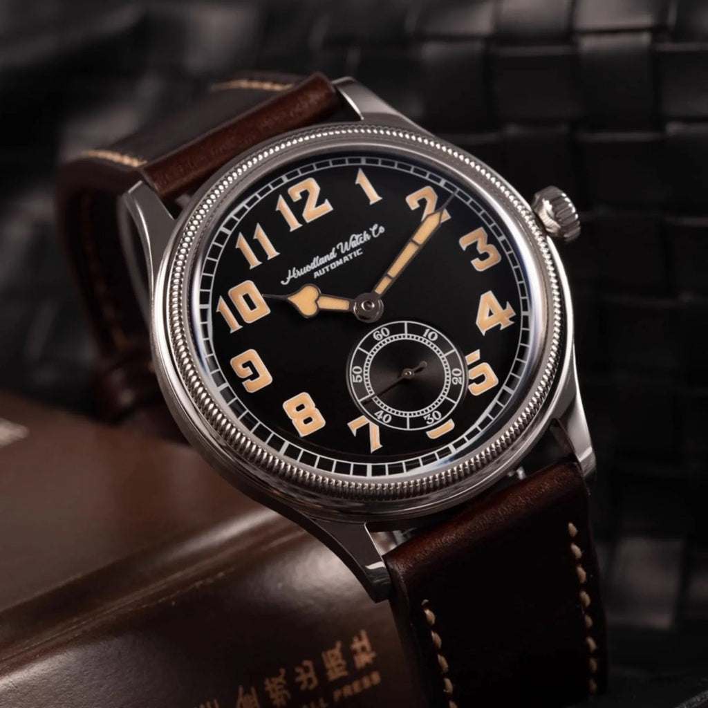 Hruodland F027 Watche Pilot Seagull ST1701 Movement Automatic Mechanical Wristwatch with sapphire Crystal - DREAM WATCHES