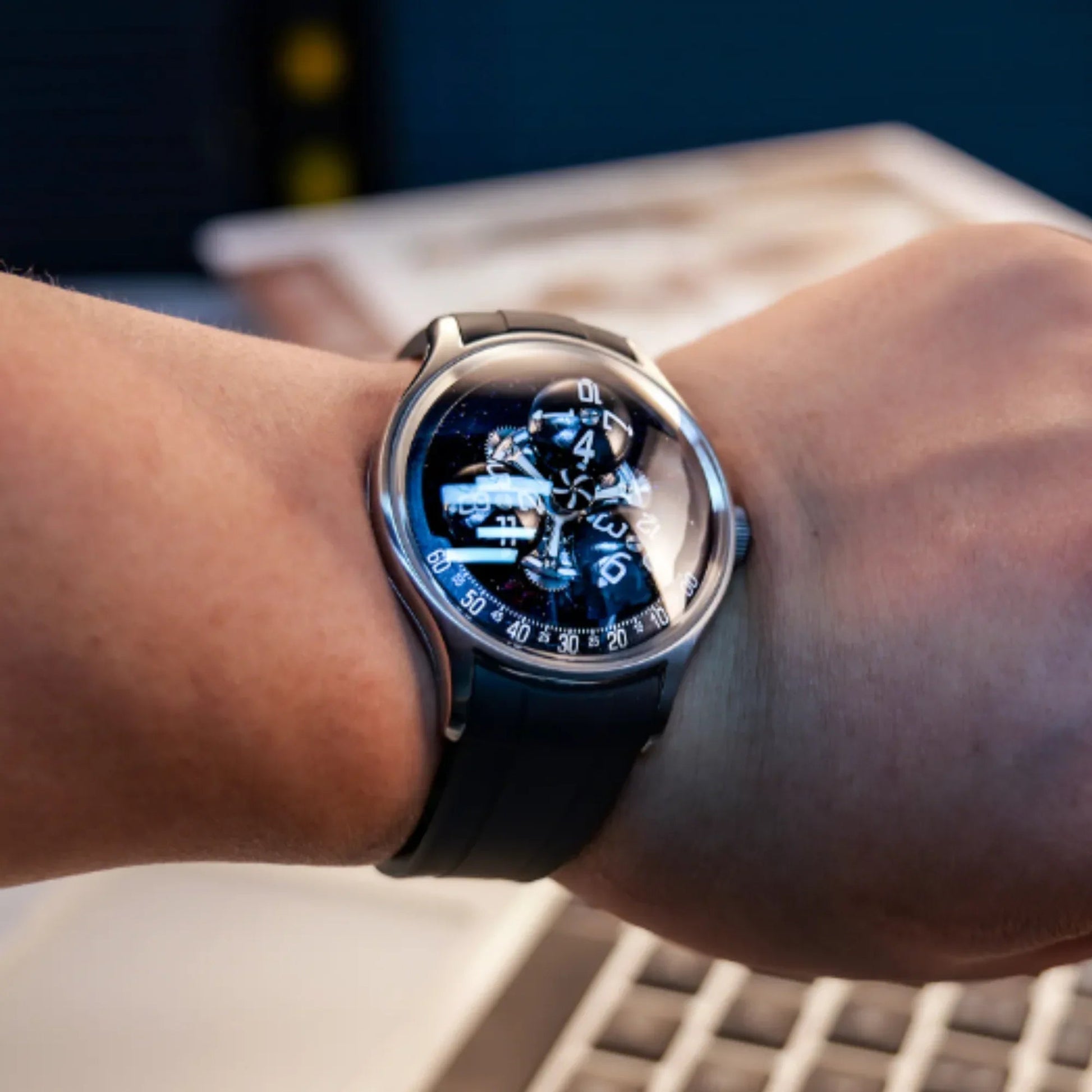 Interstellar travel Starry Sky OEM Luxury Automatic Movement Mechanical Wrist Watches - Black - DREAM WATCHES