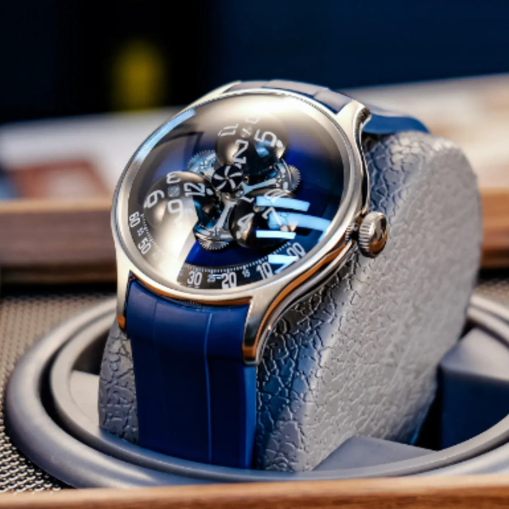Interstellar travel Starry Sky OEM Luxury Automatic Movement Mechanical Wrist Watches - Blue - DREAM WATCHES