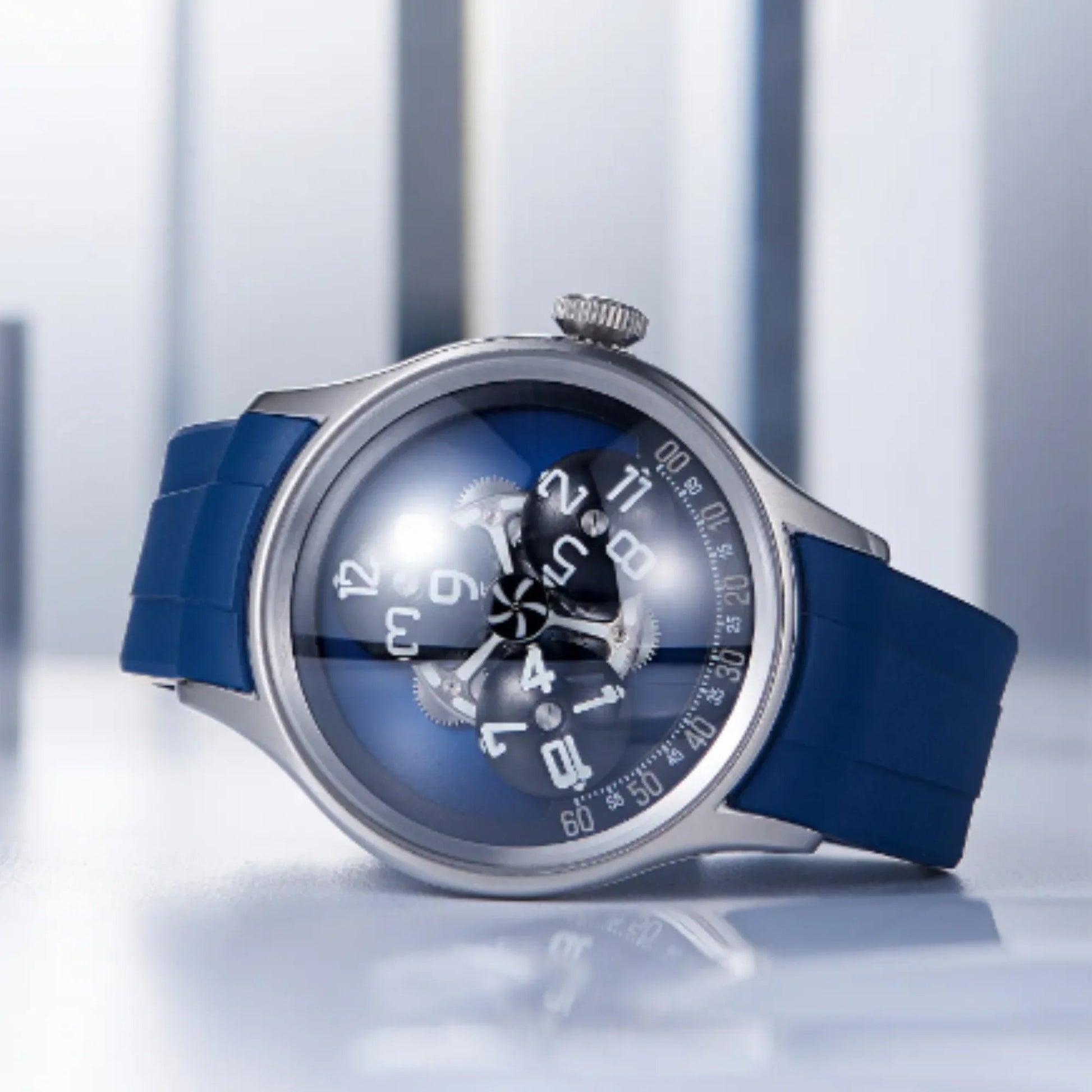 Interstellar travel Starry Sky OEM Luxury Automatic Movement Mechanical Wrist Watches - Blue - DREAM WATCHES